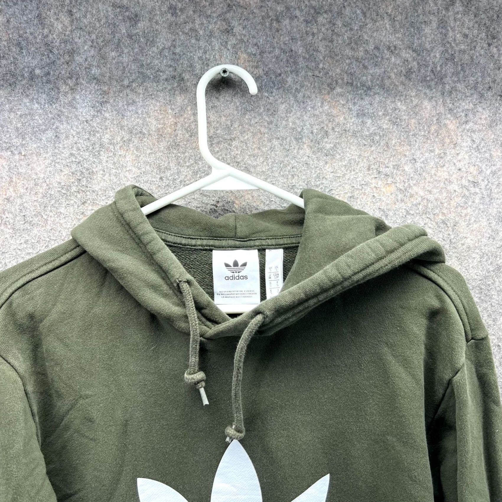 Adidas Adidas Hoodie Men Small Green Olive Fleece Pullover Originals Big Trefoil Jacket Size US S / EU 44-46 / 1 - 6 Thumbnail