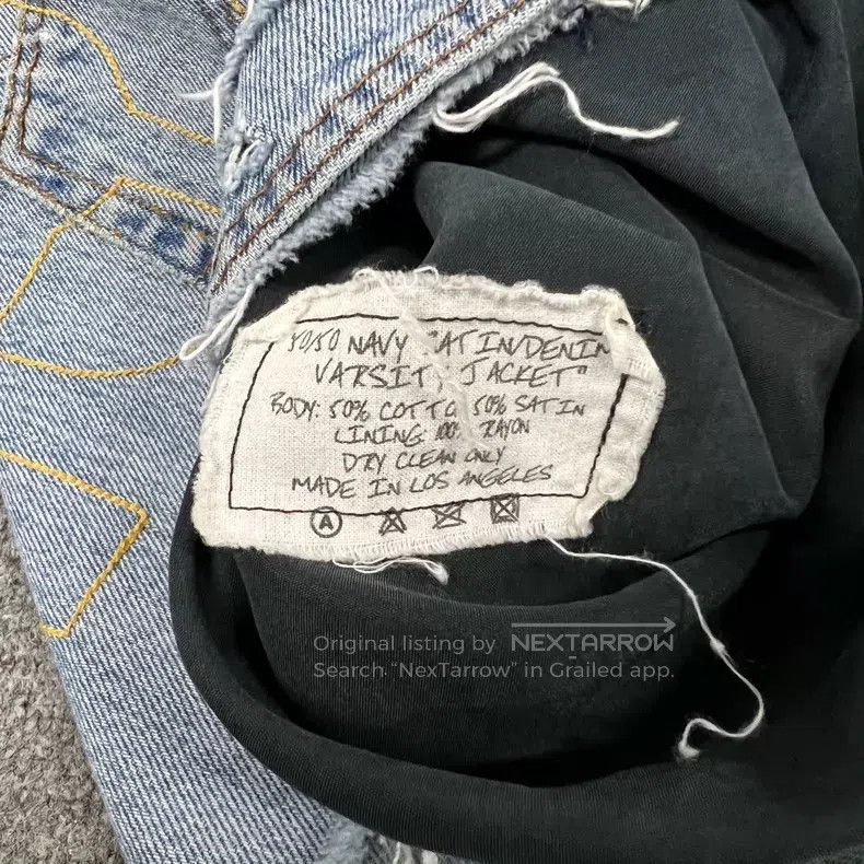 Greg Lauren Greg Lauren Spliced Denim Baseball Jacket Size US S / EU 44-46 / 1 - 7 Thumbnail