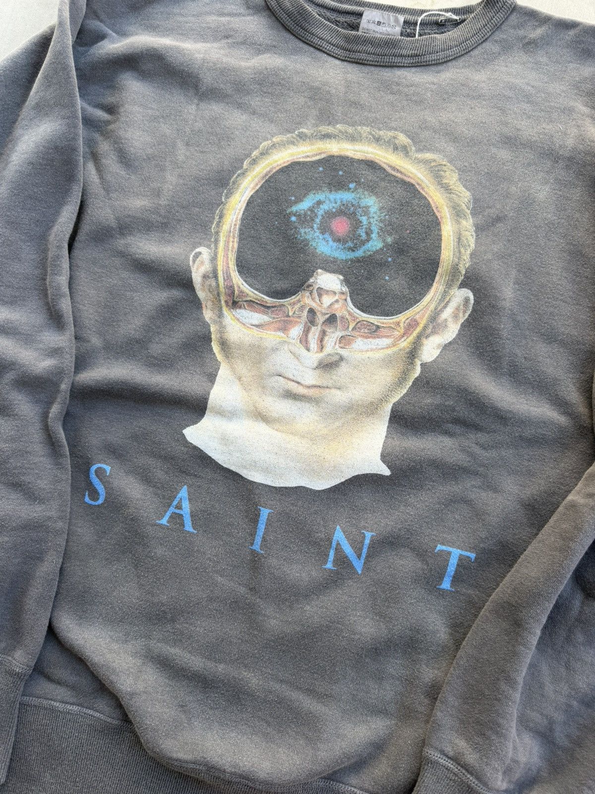 Saint Michael Saint Michael Face Logo Crewneck – Black New With Tags Large Size US L / EU 52-54 / 3 - 3 Thumbnail