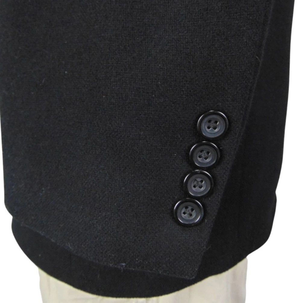 Oscar De La Renta Oscar de la Renta Cashmere Blend Blazer Black 42R Size 42R - 7 Thumbnail