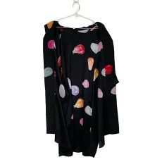 Yohji Yamamoto Yohji Yamamoto Pour Homme SILK SATIN TEARS PRINT BLOUSE Size US M / EU 48-50 / 2 - 3 Thumbnail