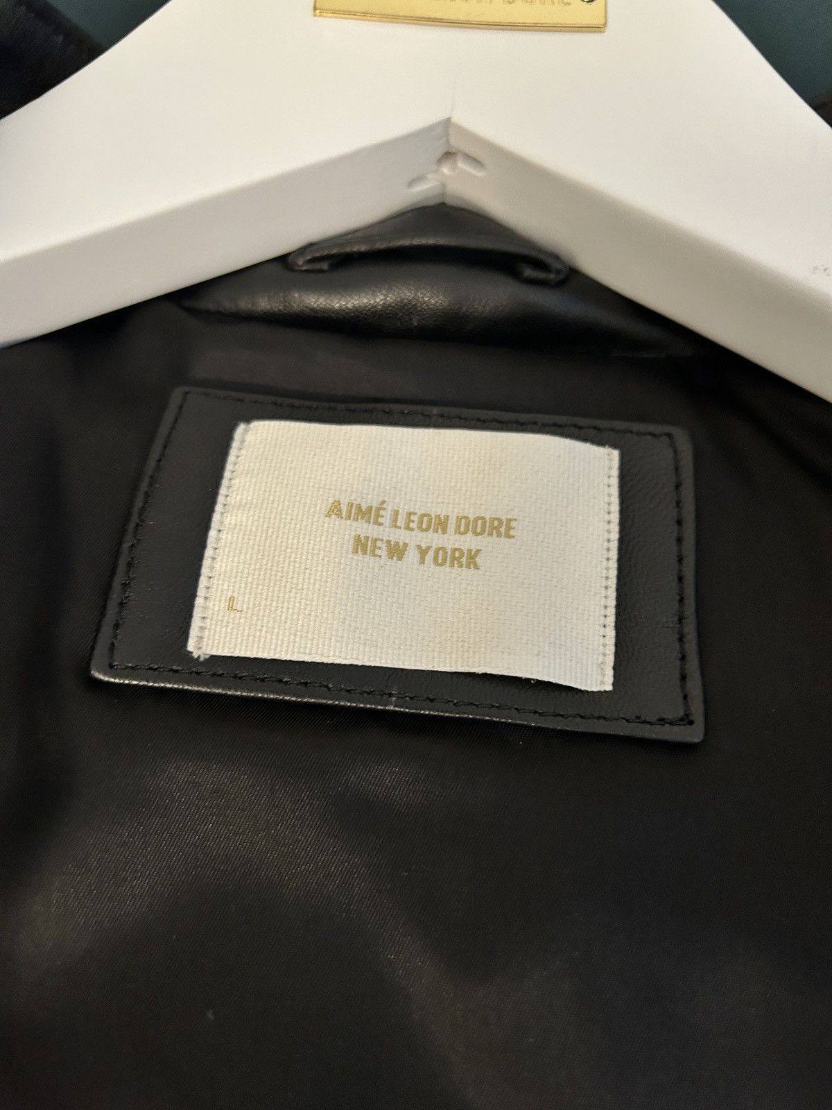 Aime Leon Dore Leather Café Racer Jacket Size US L / EU 52-54 / 3 - 8 Thumbnail
