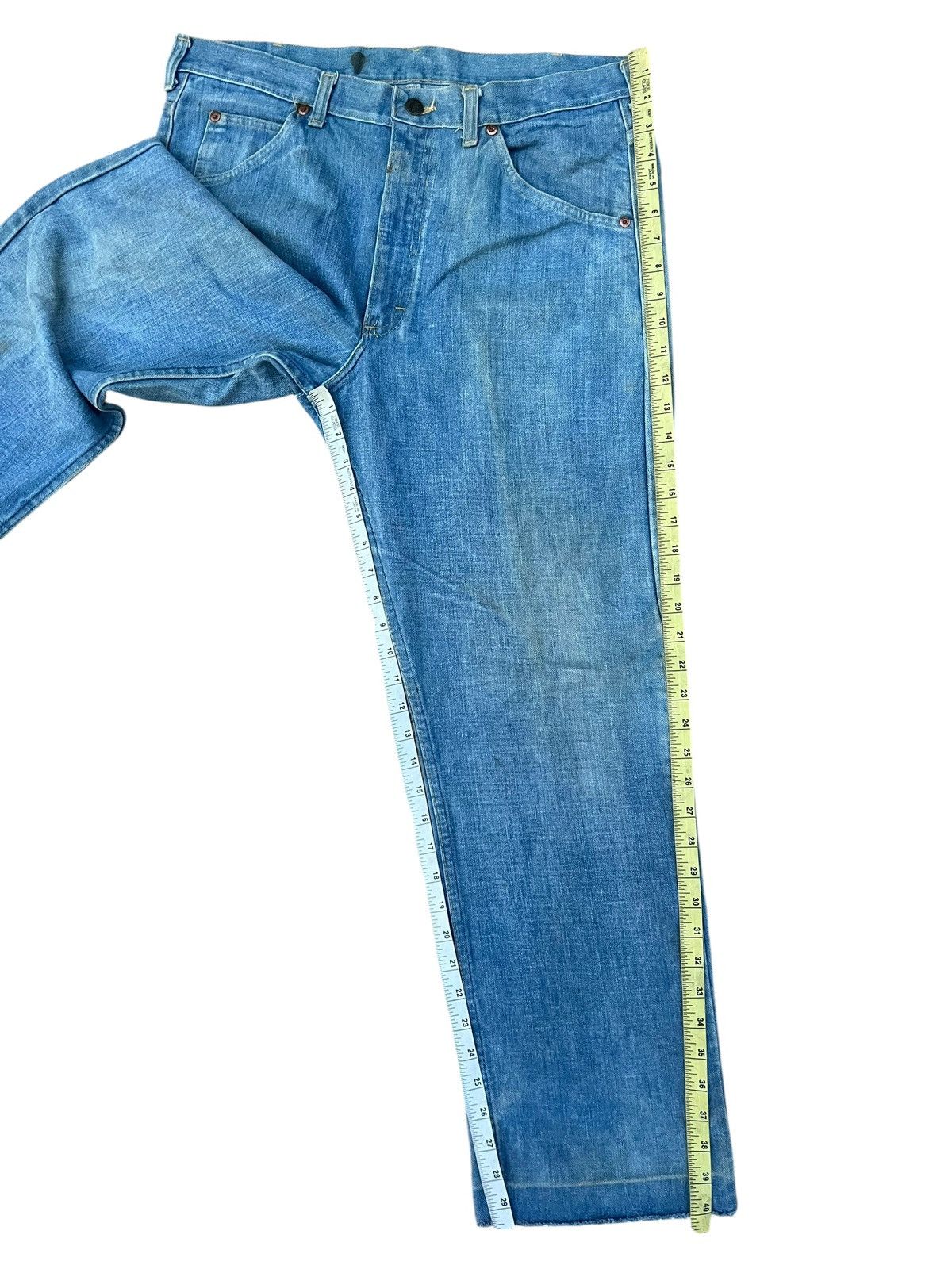 Lee Vintage 70s 80s Lee Riders Faded Dirty Mud Denim Jeans Size US 34 / EU 50 - 4 Thumbnail