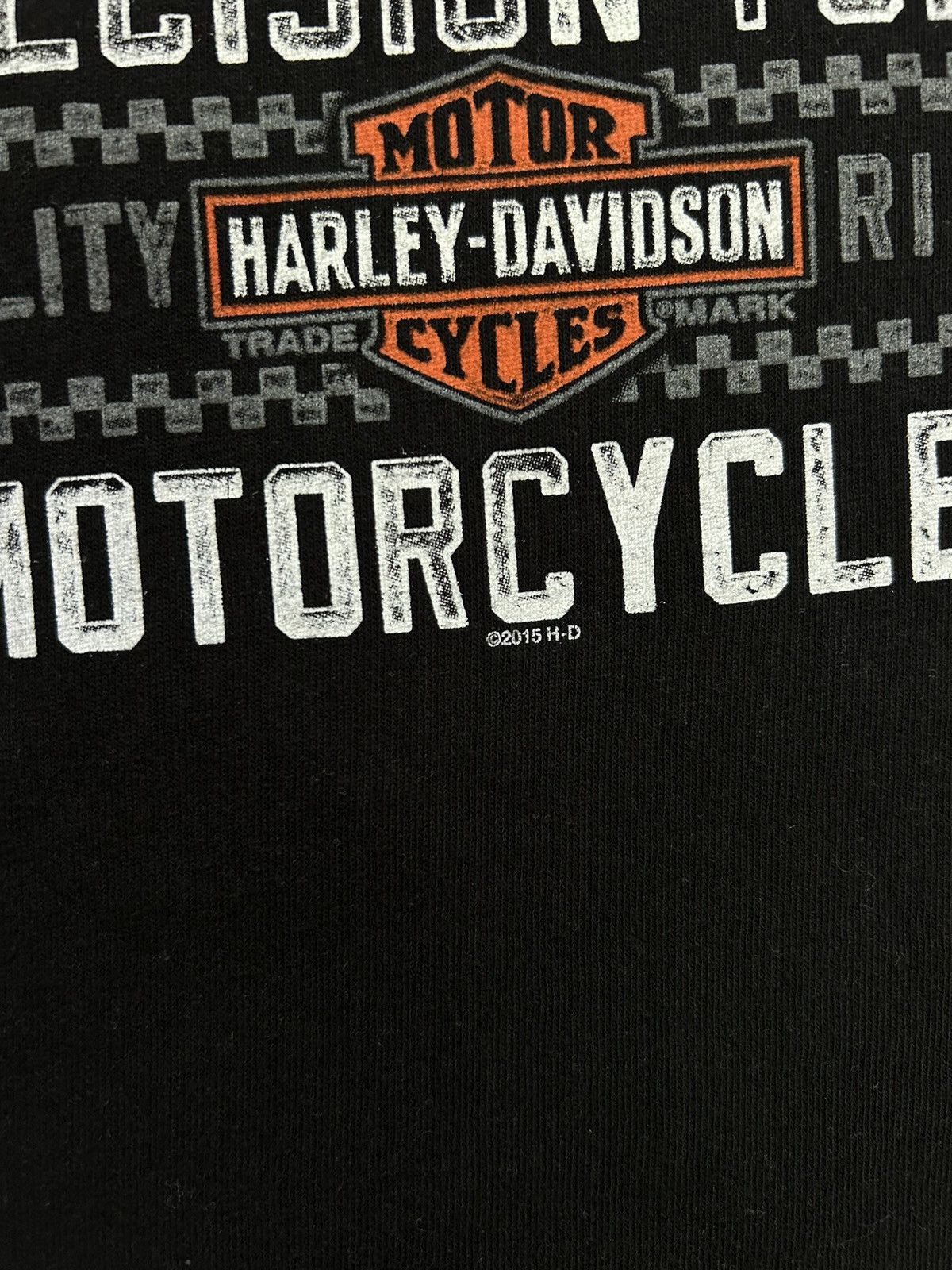 Band Tees × Harley Davidson × Vintage Vintage 2015 Harley Davidson Chicago Precision Tuned T-Shirt Size US XXL / EU 58 / 5 - 10 Thumbnail