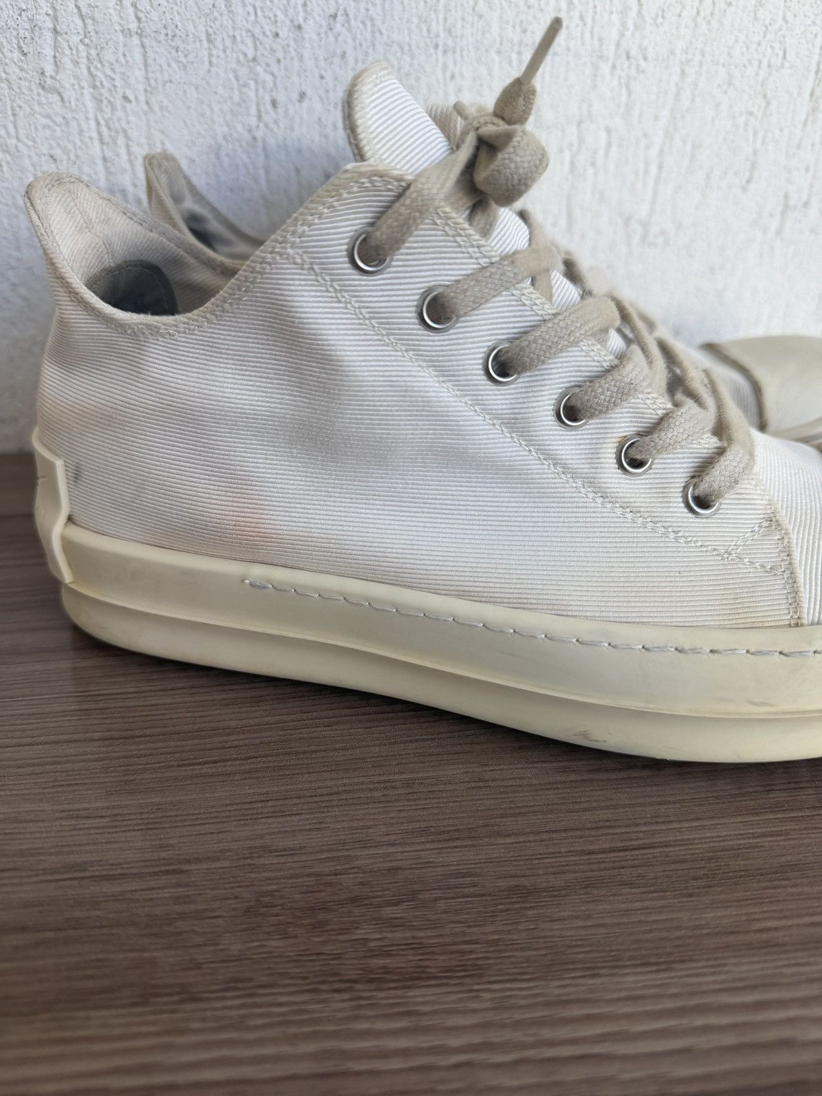 Rick Owens Drkshdw Khaki canvas ramones Size US 8 / EU 41 - 13 Thumbnail