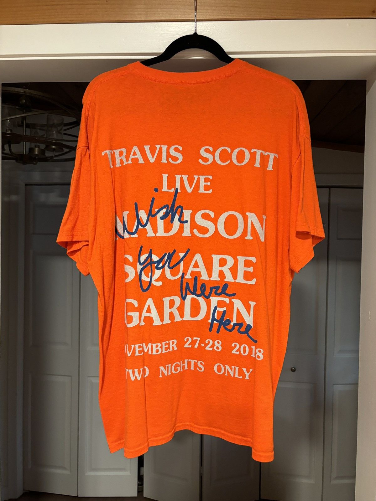 Travis Scott Travis Scott - MSG Tee - Nov. 27-28, 2018. Size US L / EU 52-54 / 3 - 1 Thumbnail