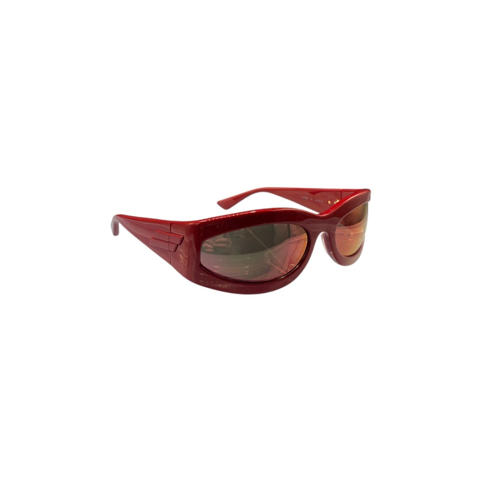 Bottega Veneta Red Chunky Sunglasses Size ONE SIZE - 2 Thumbnail