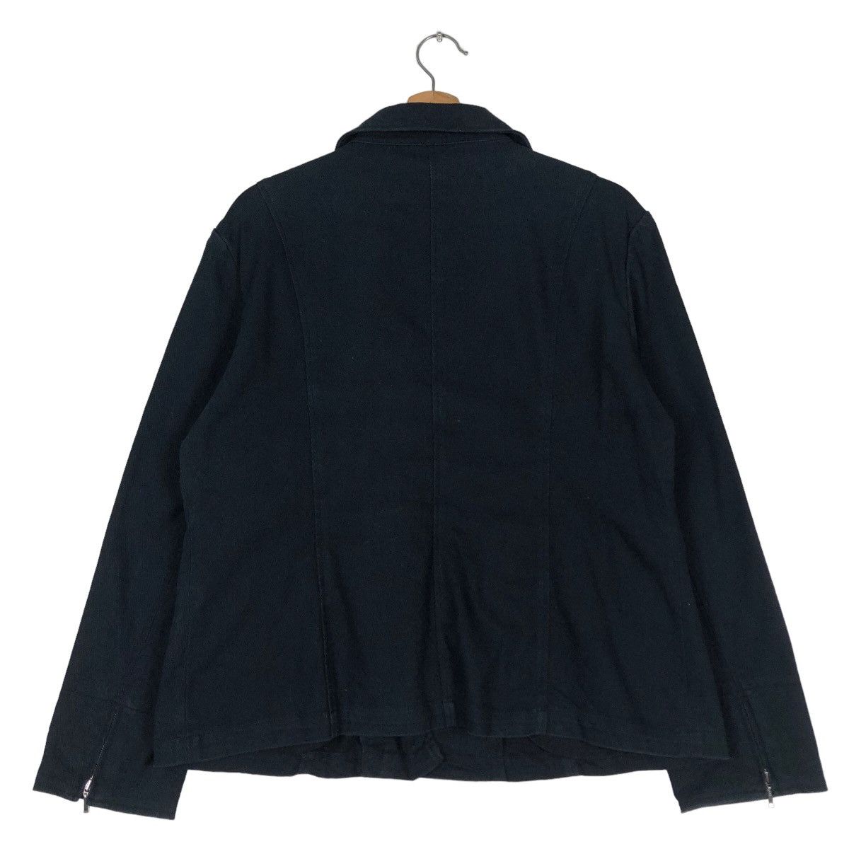 Issey Miyake 🔥Cropped Biker Jacket EK Japan Asymmetrical Zipper Size US M / EU 48-50 / 2 - 8 Thumbnail