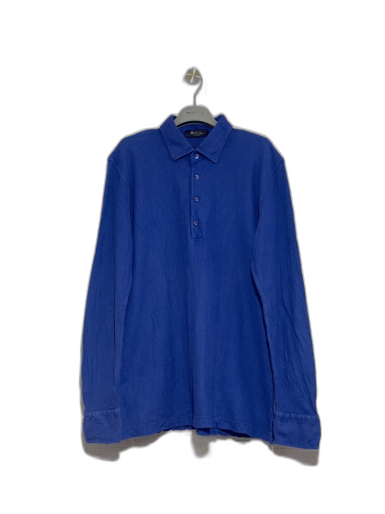 Loro Piana Loro Piana Men's Long Sleeve Polo Size US XL / EU 56 / 4 - 1 Thumbnail