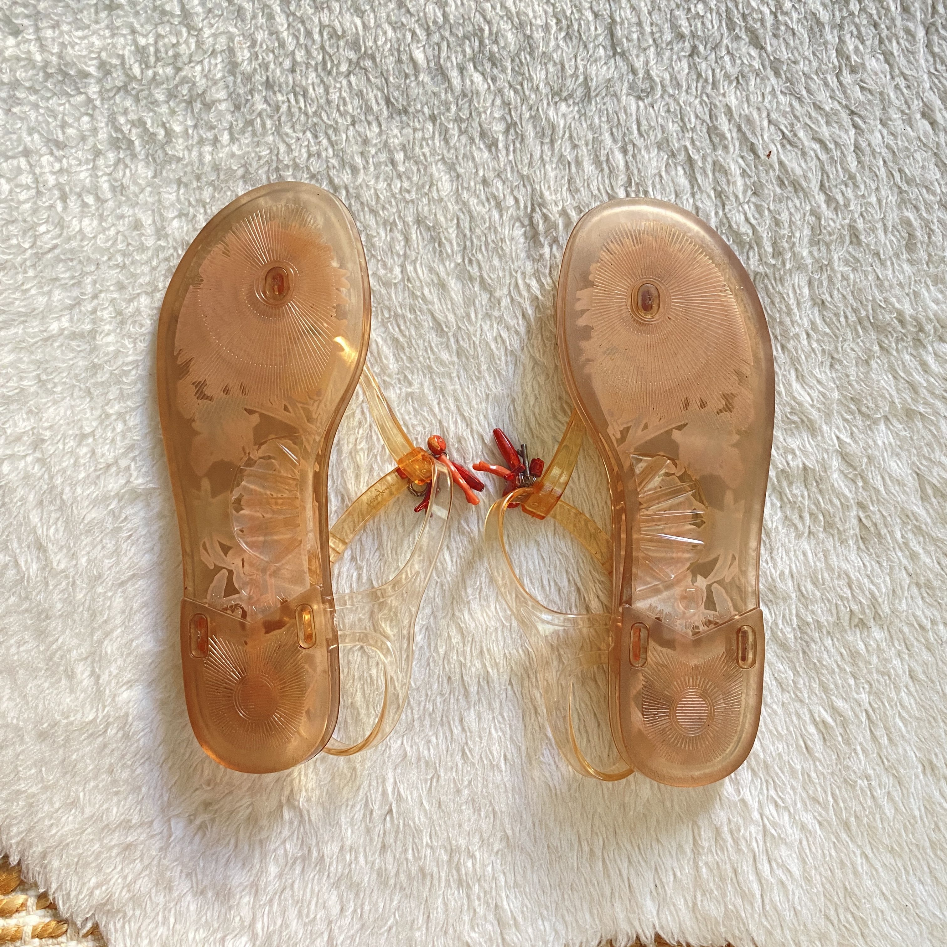Salvatore Ferragamo Salvatore Ferragamo Jelly Thong Sandals - Size 7 Size US 7 / IT 37 - 2 Thumbnail