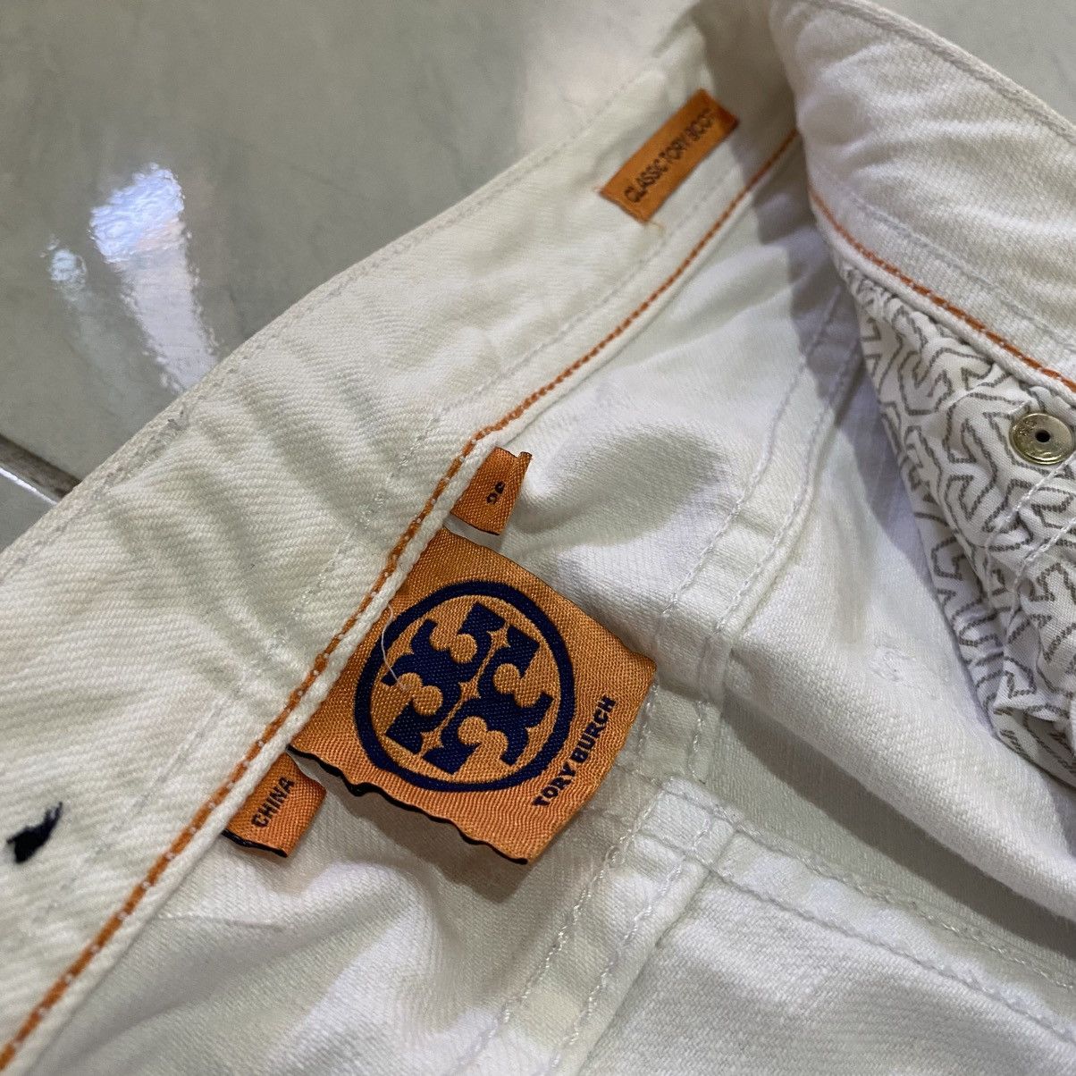 Tory Burch Tory Burch White Jeans Size 26" / US 2 / IT 38 - 8 Thumbnail