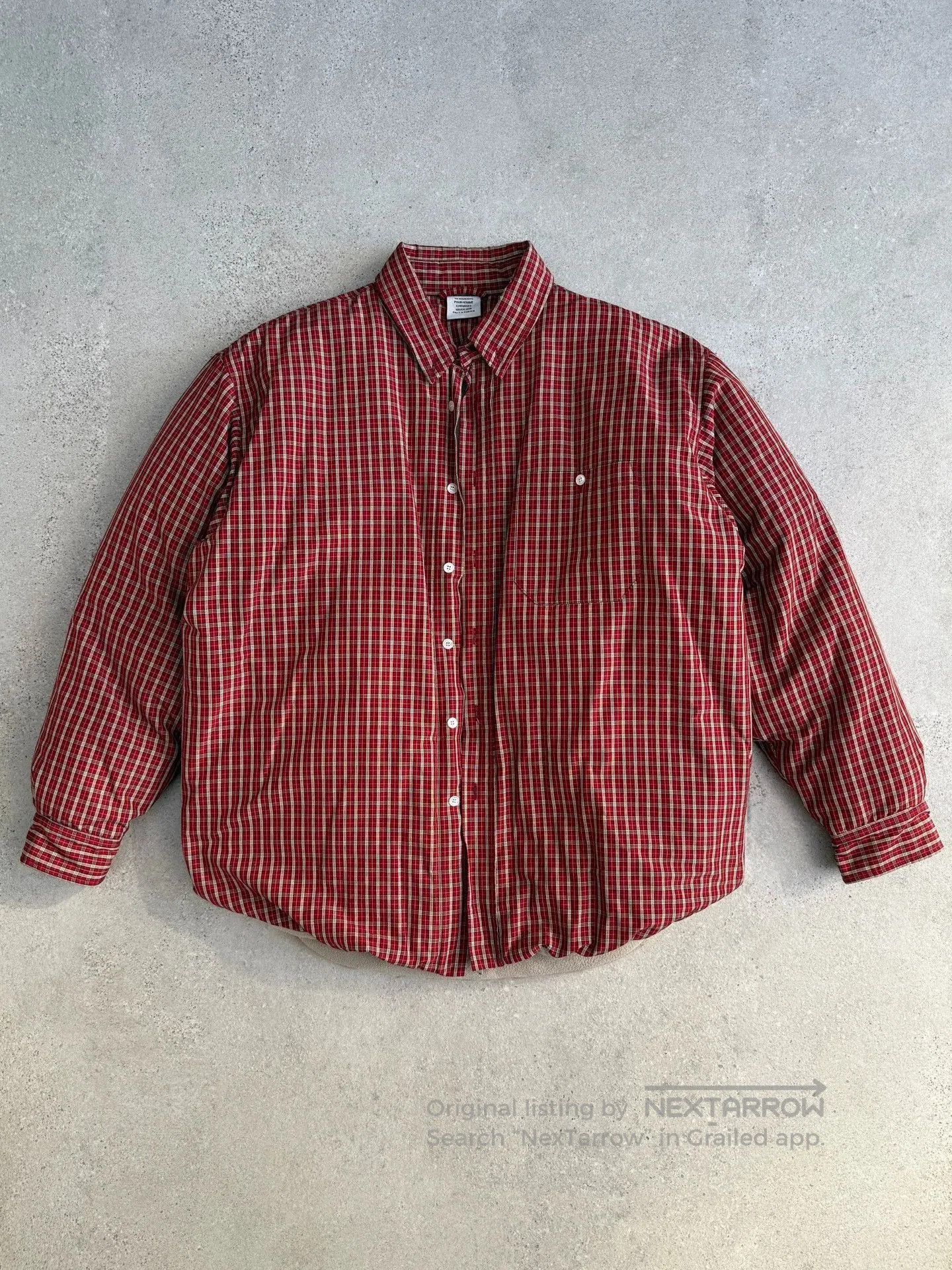 Vetements Red Checkered Long Sleeve Button Up Shirt. Size US M / EU 48-50 / 2 - 1 Thumbnail