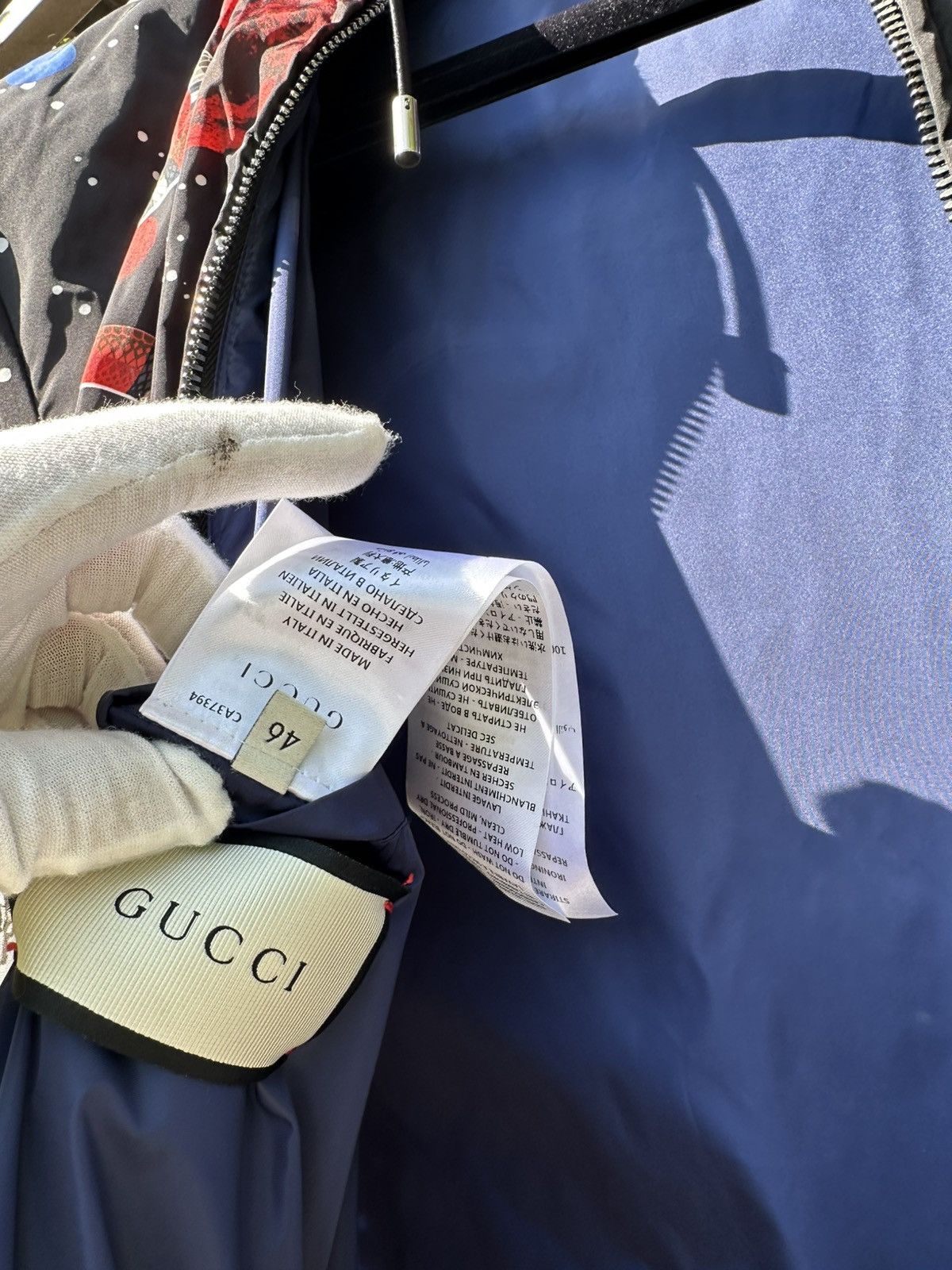 Gucci Gucci Space Snake Print Hood Jacket Size US S / EU 44-46 / 1 - 6 Thumbnail