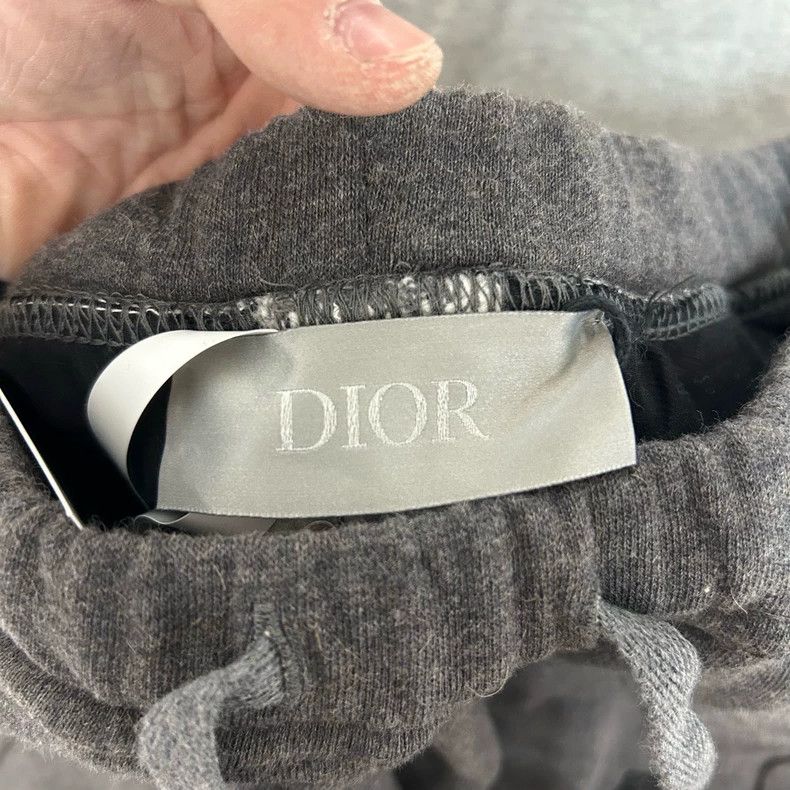 Dior Dior SizeS Gray lace-up knitted sports pants Size US 29 - 3 Thumbnail