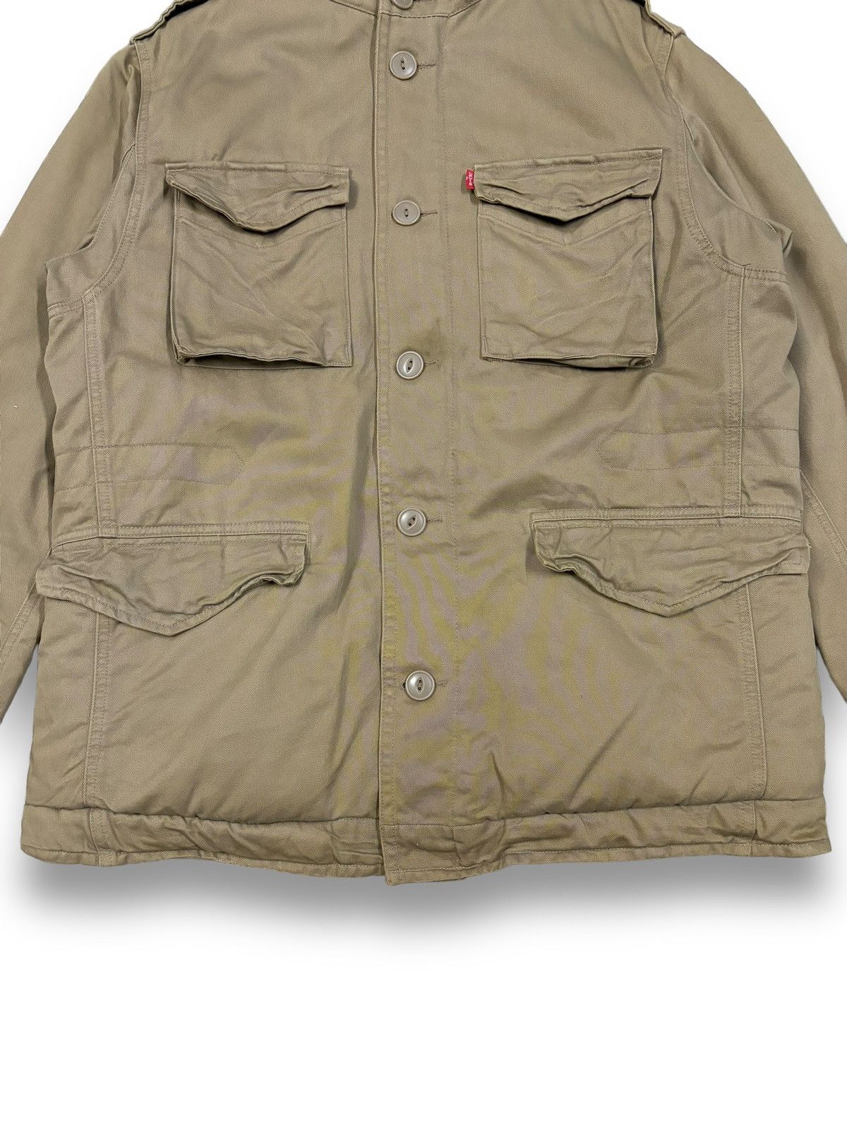 Levi's Vintage 90s Levis Red Tab Thrashed Utility Field Jacket Size US M / EU 48-50 / 2 - 10 Thumbnail