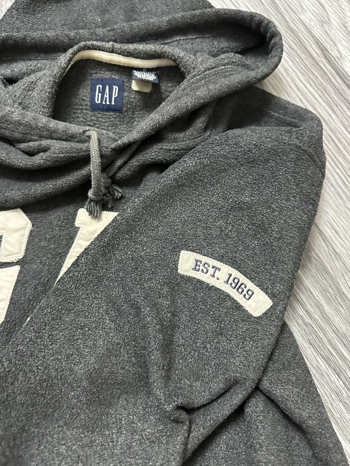 Gap HOODIE Gap Fleece Vintage Oversized Very Rare Big Logo Y2k Size US S / EU 44-46 / 1 - 6 Thumbnail