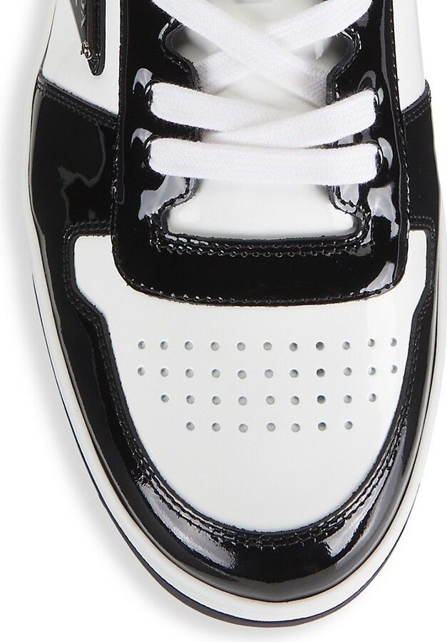 Prada os11x0226 Downtown Patent Sneakers In Nero/White Size US 9 / EU 42 - 3 Thumbnail