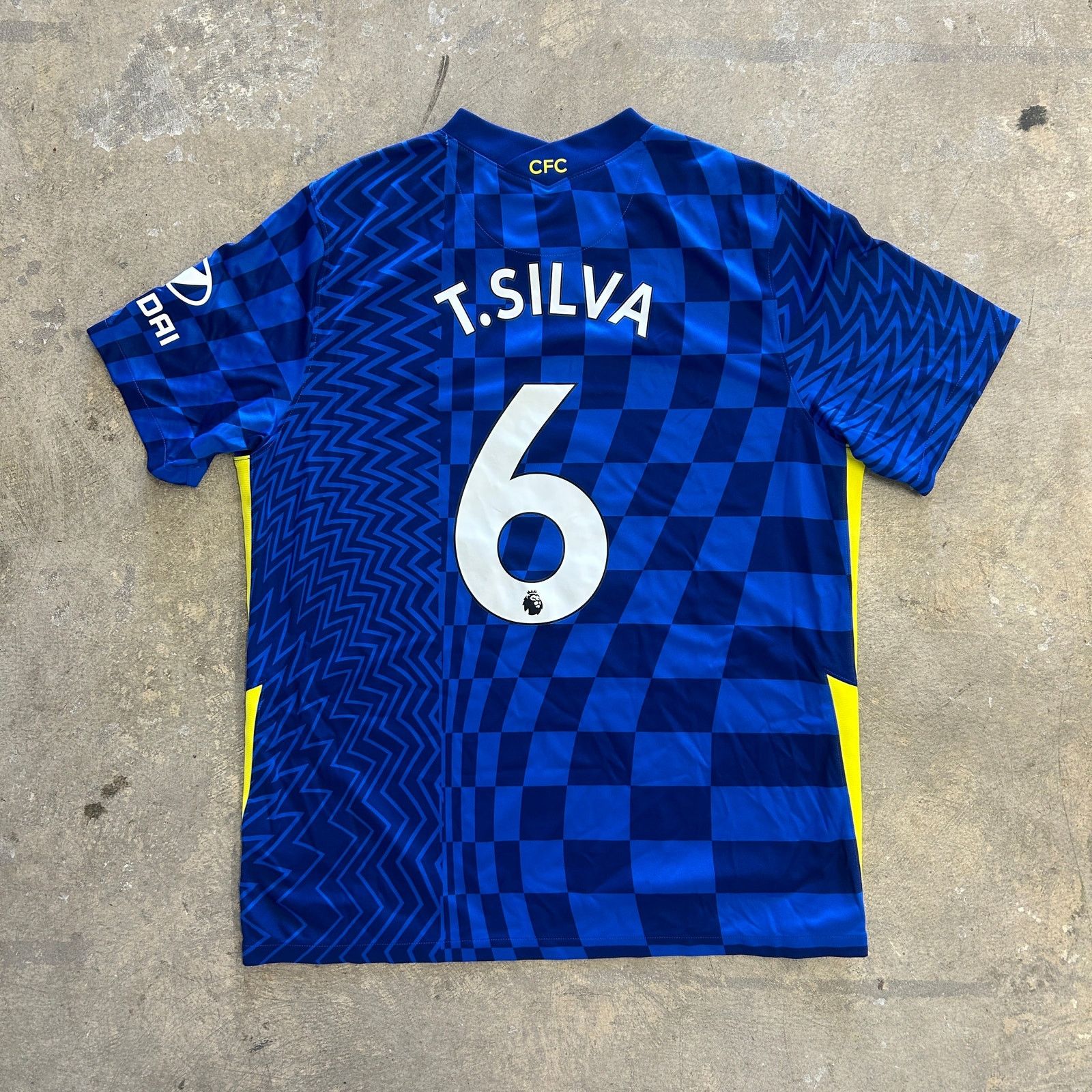 Other Chelsea Home Jersey T.Silva # 6 Size US XL / EU 56 / 4 - 2 Thumbnail
