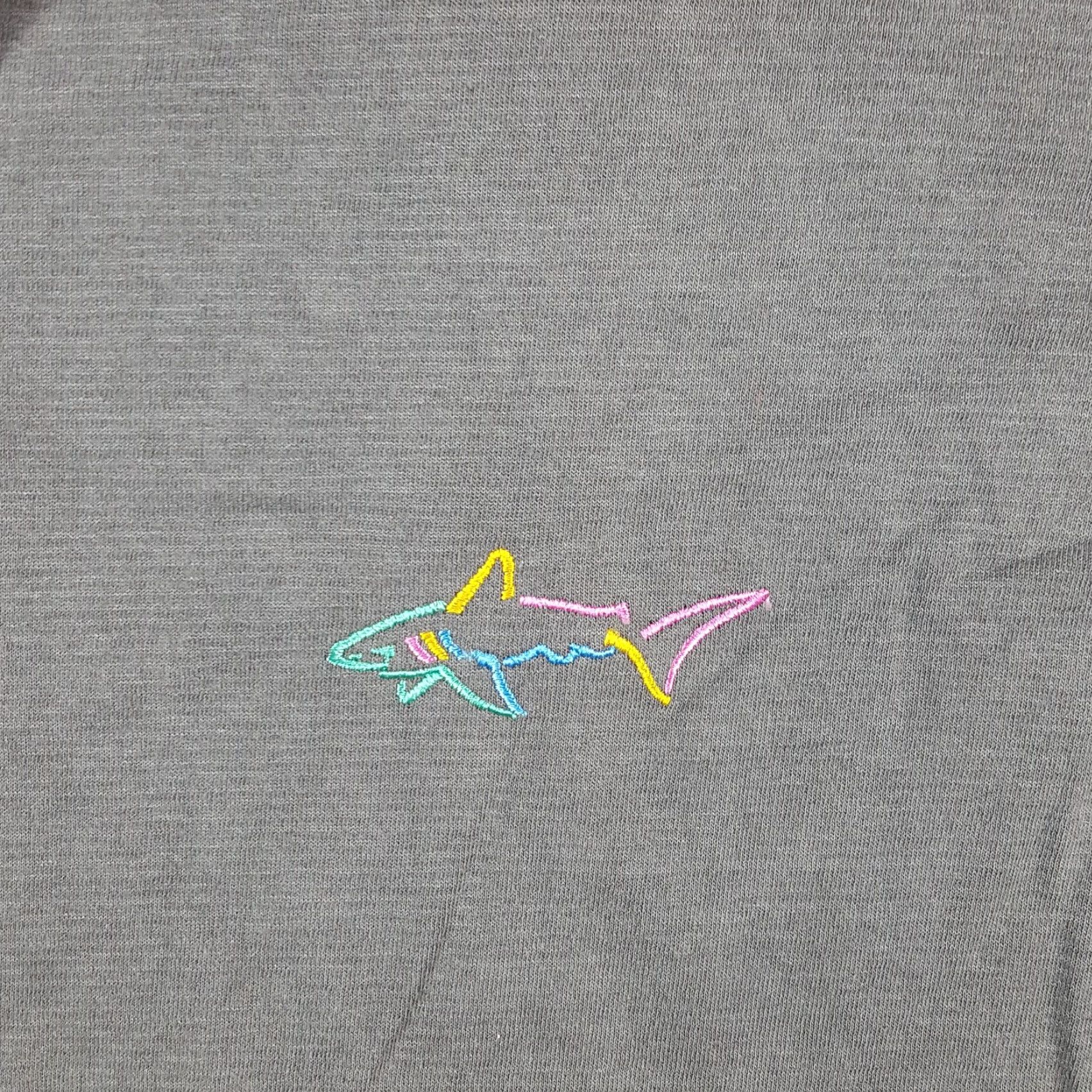 Logo 7 VINTAGE Greg Norman Golf Shark Logo T-Shirt Men's Large Gray 90s Y2K Casual Grunge Embroidered Size US L / EU 52-54 / 3 - 3 Thumbnail