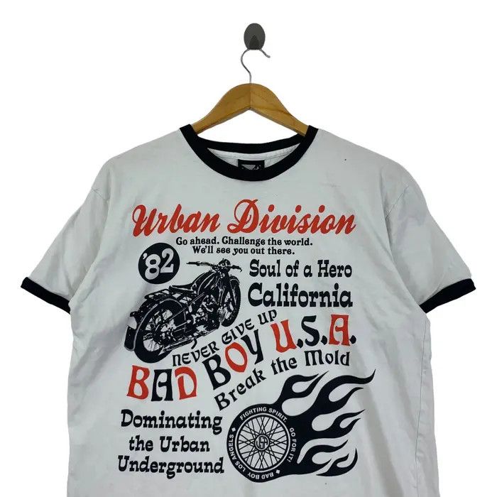 Vintage Vintage BAD BOY USA Urban Division Motorcycle Tee Shirt Size US L / EU 52-54 / 3 - 2 Thumbnail