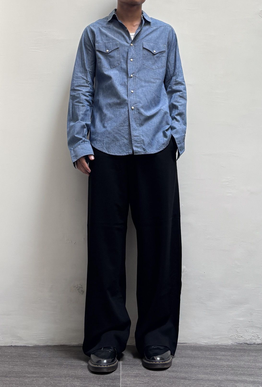 FREE TAX! Western Denim Light Shirt by Hedi Slimane