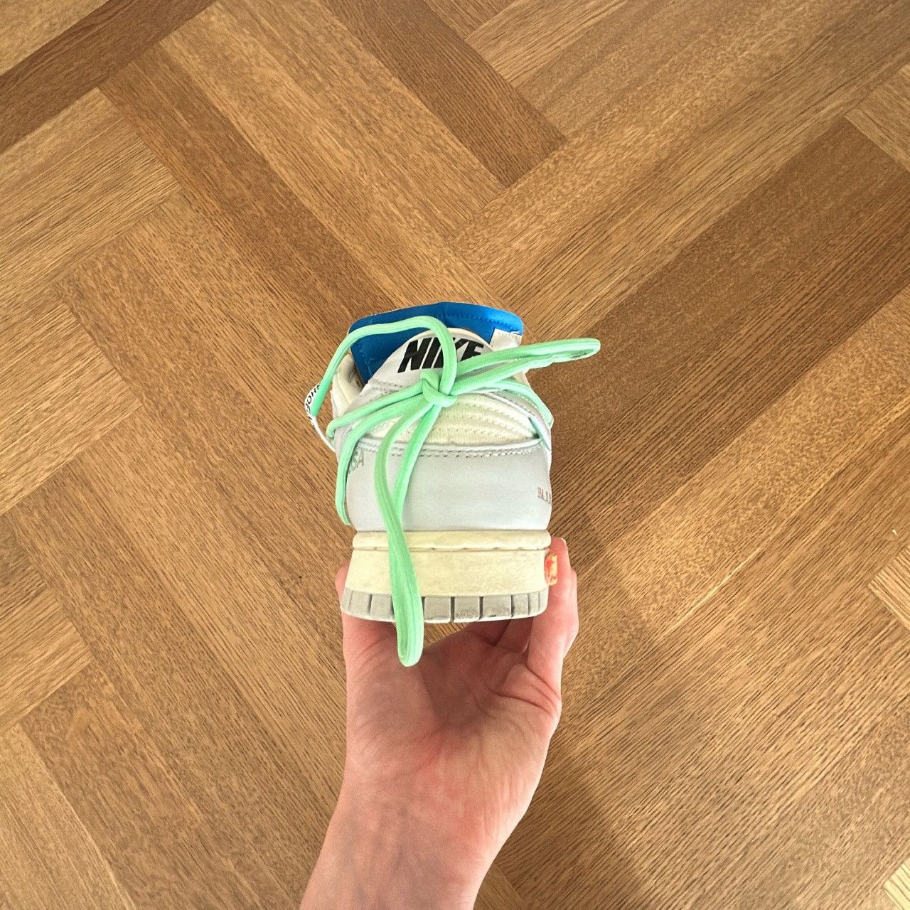 Nike × Off-White Dunk Low Off-White Lot 26 Size US 8.5 / EU 41-42 - 5 Thumbnail