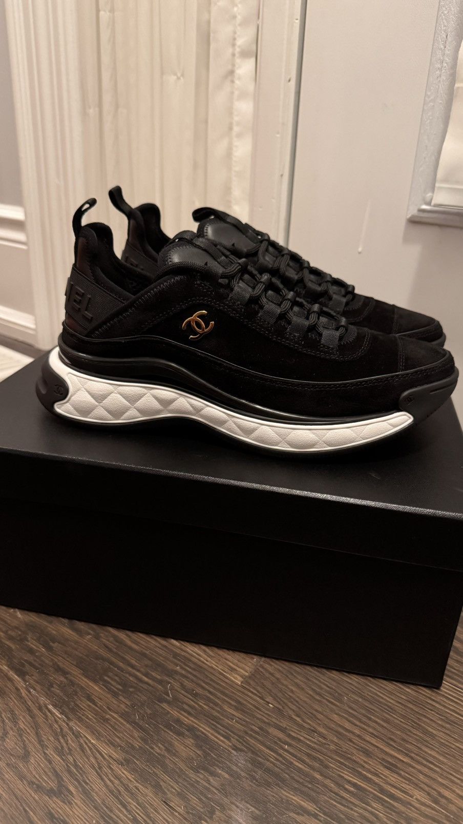 Chanel Chanel Trainer Suede/Leather Size 8 Brand New Size US 8 / IT 38 - 1 Thumbnail