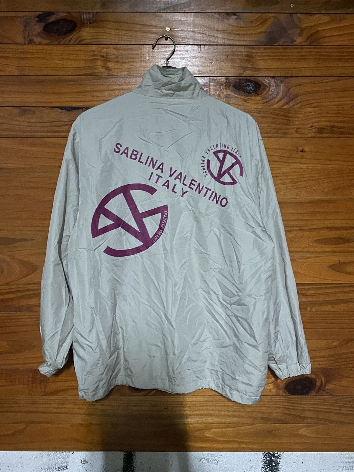 Vintage Sablina Valentino Italy Windbreaker Jacket Grey Logo Size US M / EU 48-50 / 2 - 3 Thumbnail