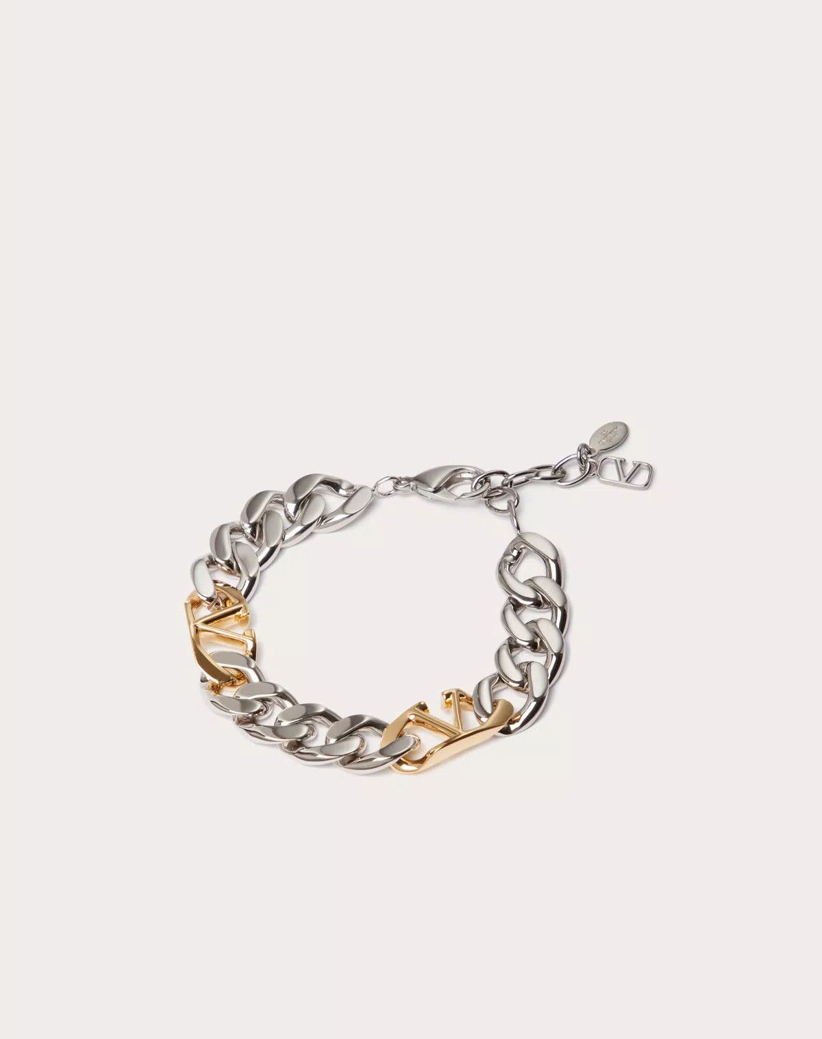 Valentino oc11z0625 Size:OS/Vlogo Chain Metal Bracelet i Silver/Gold Size ONE SIZE - 2 Thumbnail