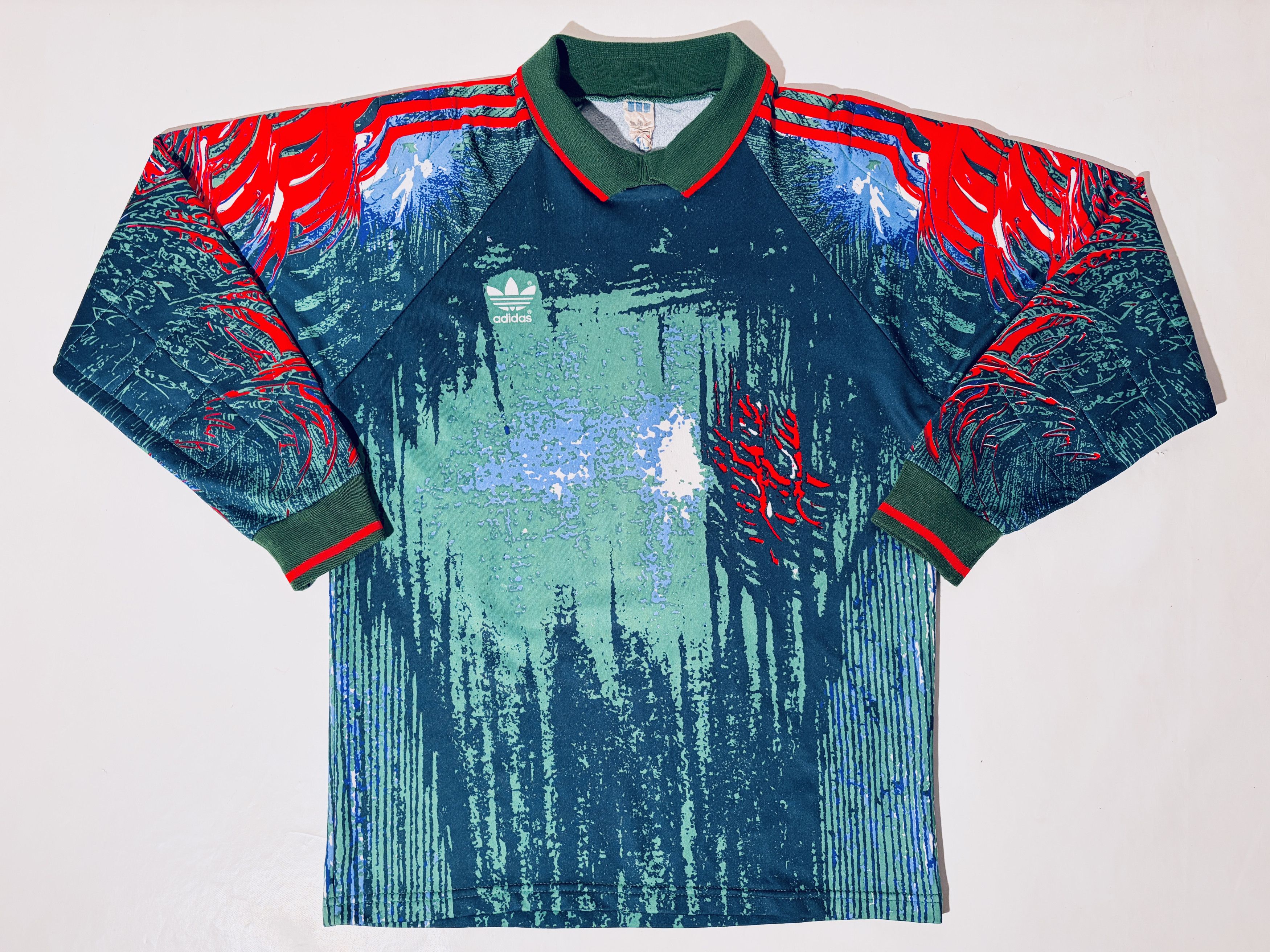 Adidas 1990´s Vintage Goalkeeper Template Shirt Romania 1994 Size US L / EU 52-54 / 3 - 3 Thumbnail