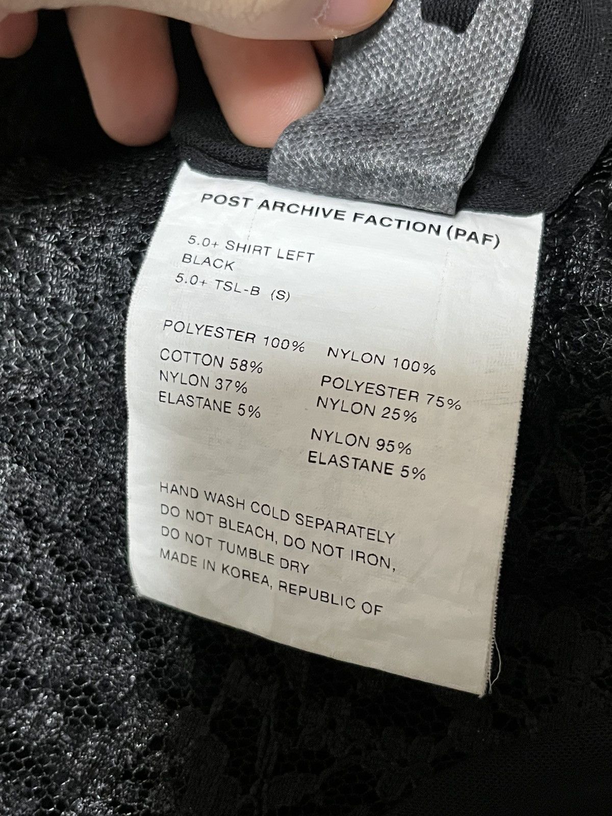 POST ARCHIVE FACTION (PAF) POST ARCHIVE FACTION (PAF) 5.0+ LFET Lace Shirts Size US XS / EU 42 / 0 - 14 Thumbnail