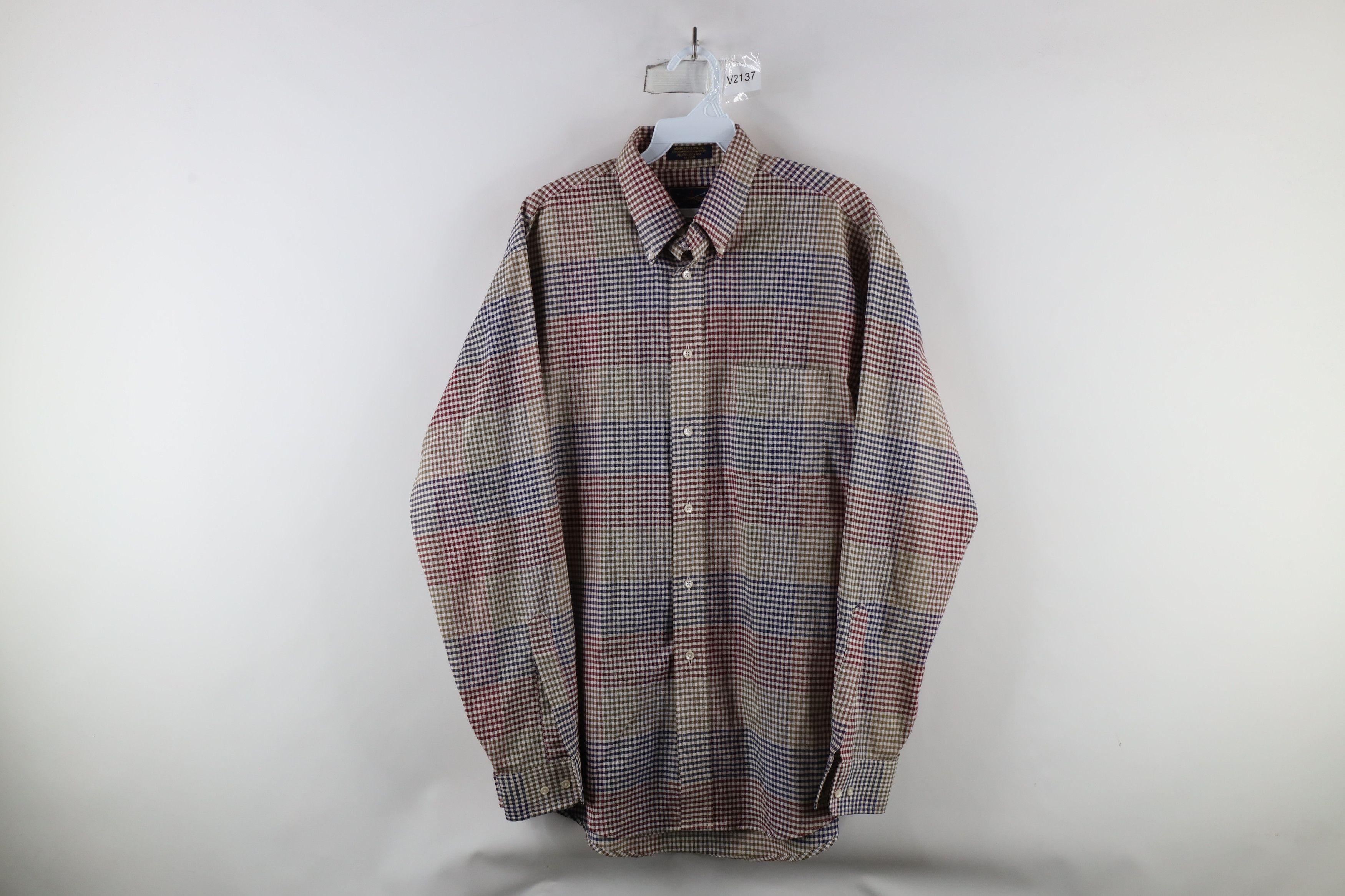 Vintage Vintage 90s Streetwear Plaid Striped Button Down Shirt Size US M / EU 48-50 / 2 - 1 Thumbnail