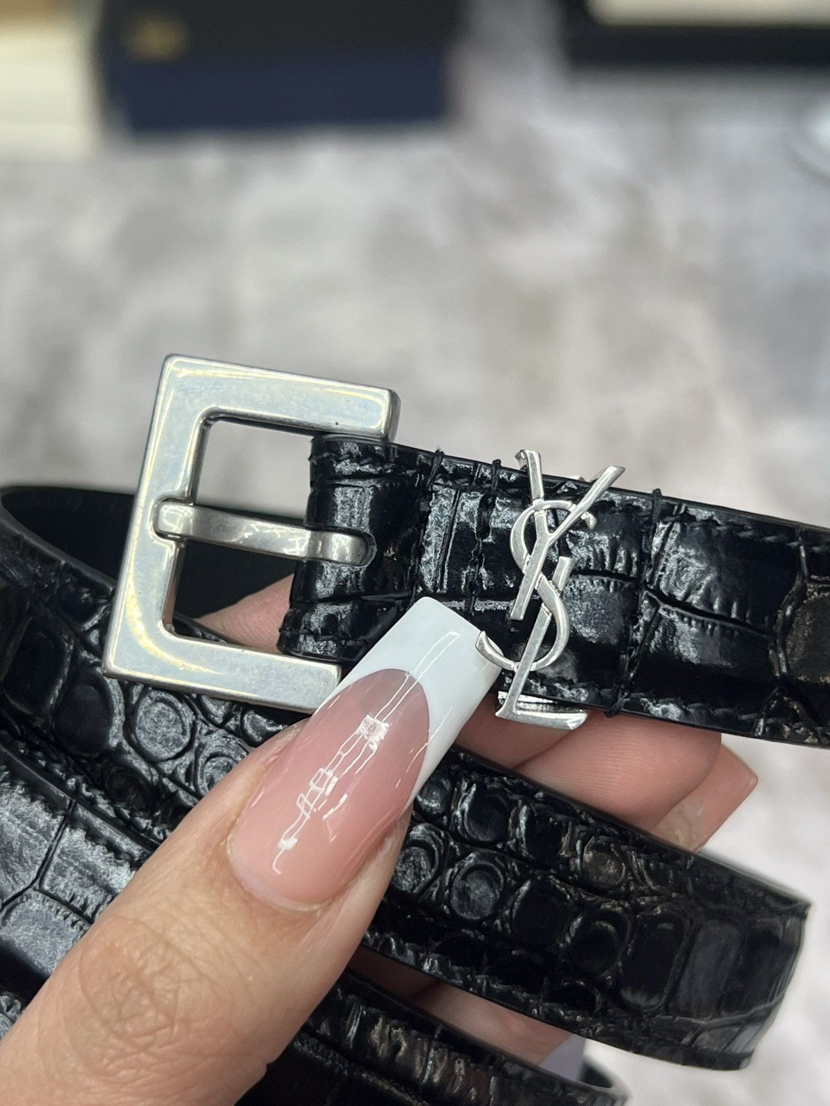 Yves Saint Laurent Saint Laurent Monogram Belt Size ONE SIZE - 3 Thumbnail