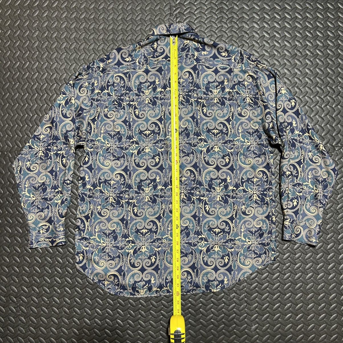 Other Vintage Reunion Menswear Shirt Button Up Paisley 90s Large Size US L / EU 52-54 / 3 - 14 Thumbnail
