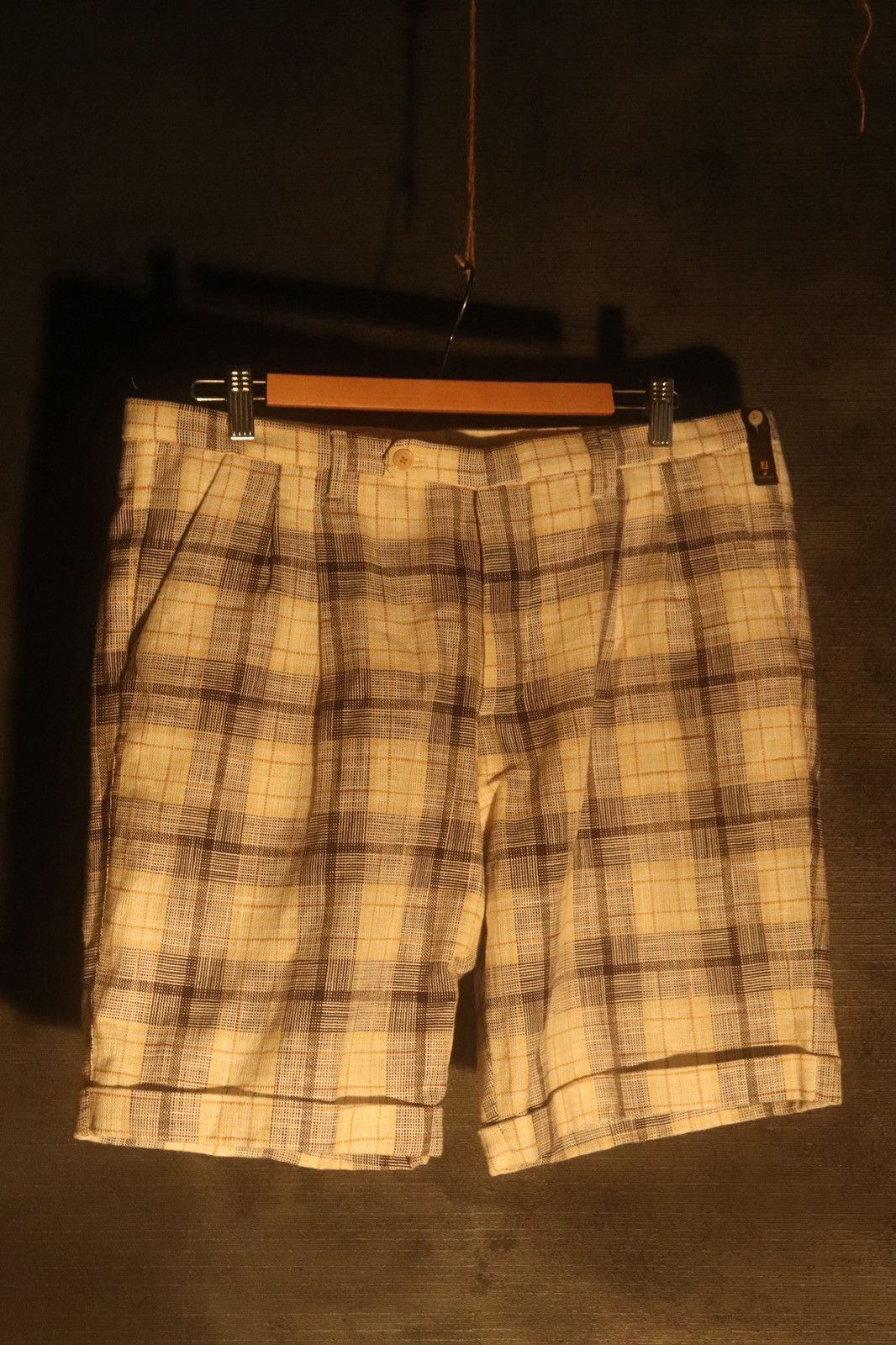 Fendi FENDI Madras Check Linen Blend Suit Set Jacket Shorts 52R Size 52R - 4 Thumbnail