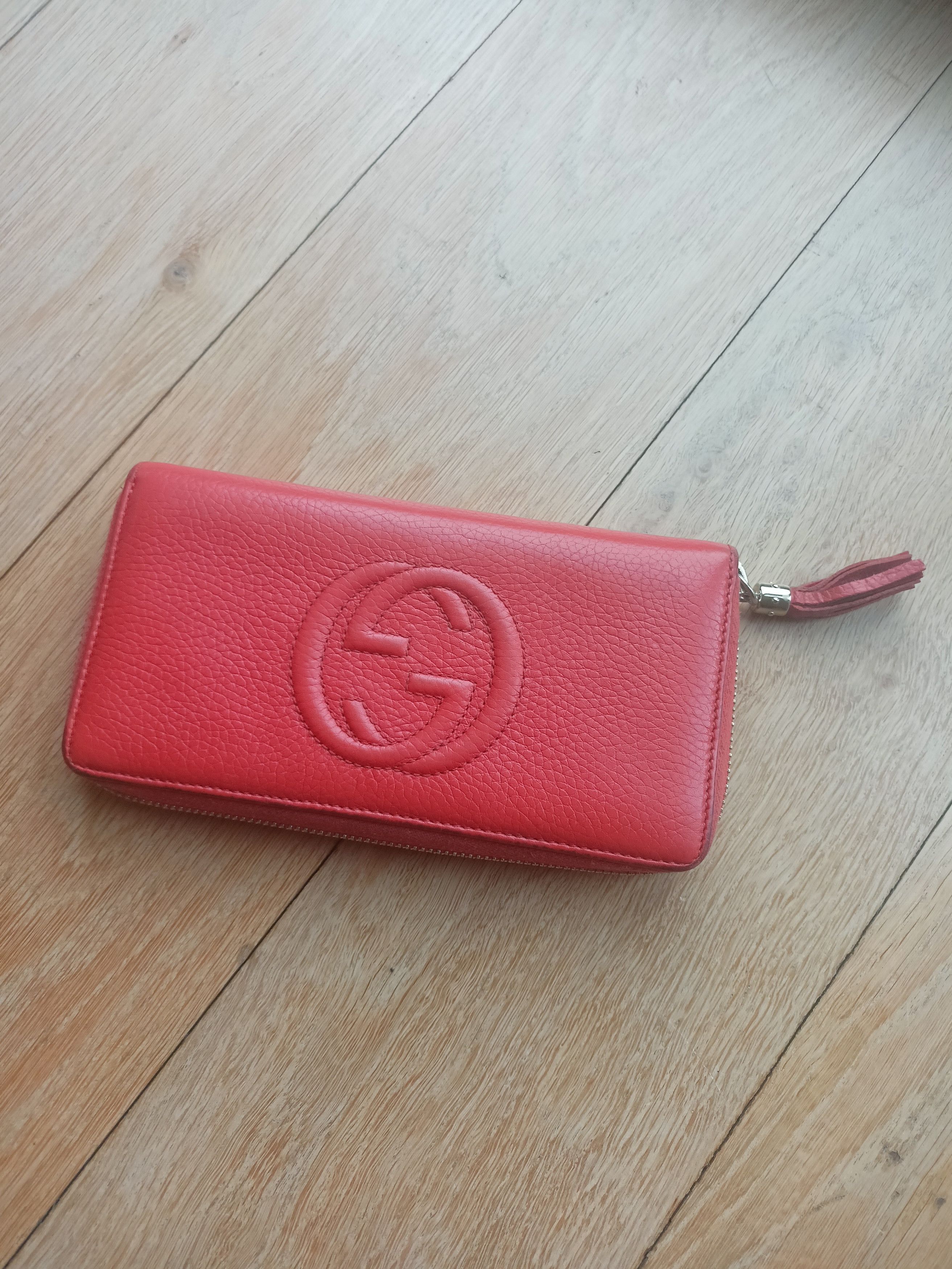 Gucci Gucci Soho GG orange leather long wallet Size ONE SIZE - 14 Thumbnail