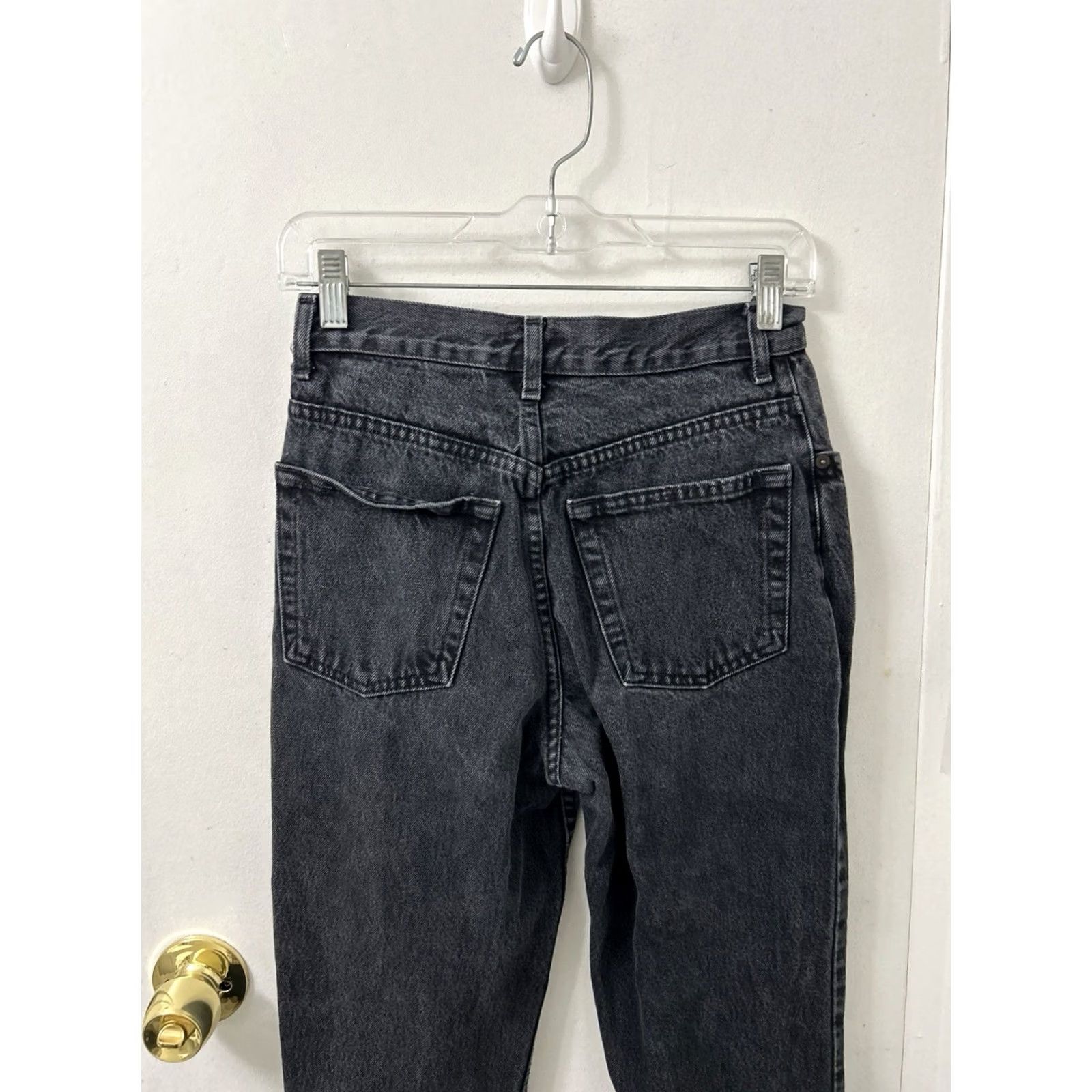 Gap VINTAGE Gap Jeans Womens 6 26x28 Black Slim Fit Ankle High Rise Denim Made In USA Size 28" / US 6 / IT 42 - 7 Thumbnail