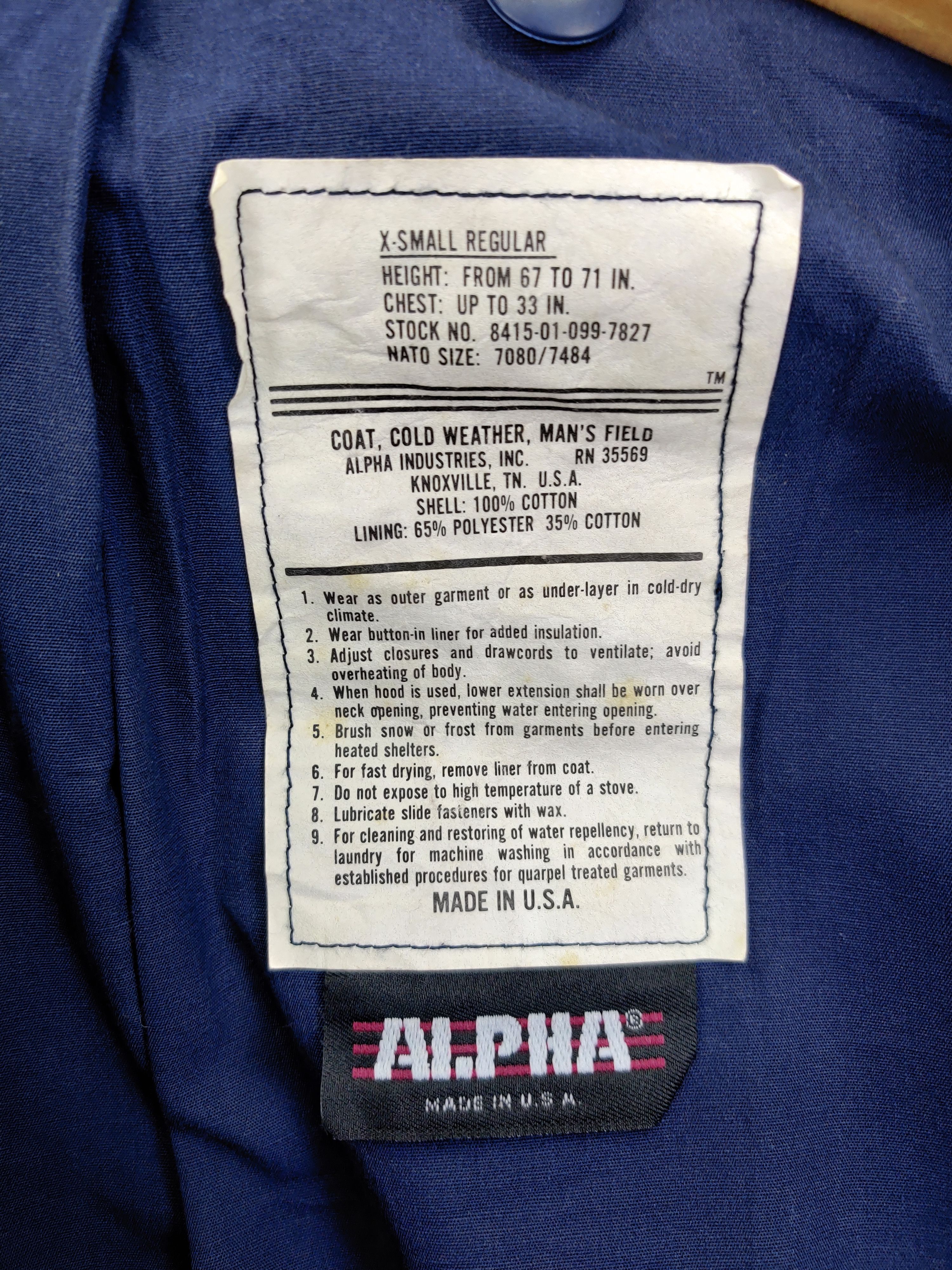 Alpha Industries Vintage Alpha Industries M65 Field Military Scovill Jacket Size US XS / EU 42 / 0 - 14 Thumbnail
