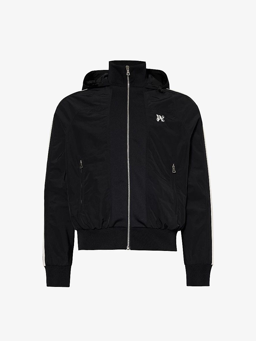 Palm Angels o1y0325 Logo Hooded Jacket in Black Size US XS / EU 42 / 0 - 1 Thumbnail