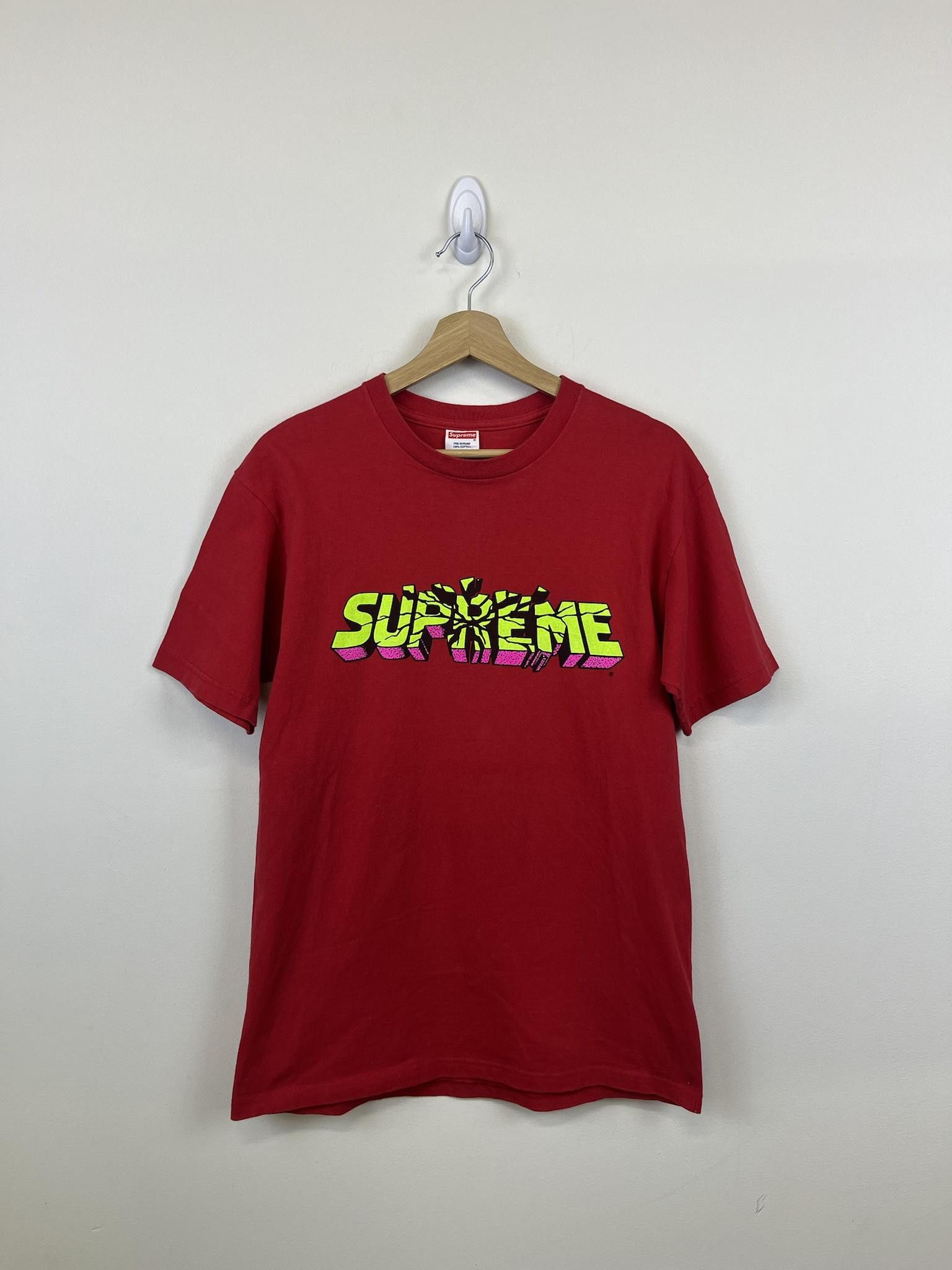 image of Supreme Fw 2008 Hulk Smash Tee in Red, Men's (Size Medium)