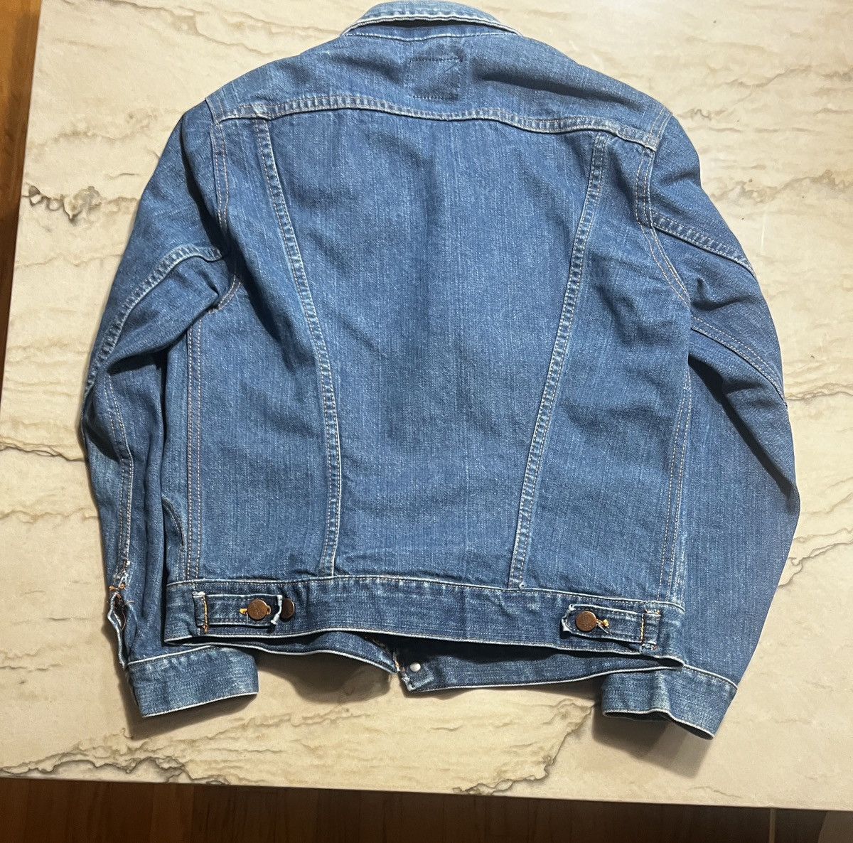 Vintage × Wrangler Vintage Post Blue Bell 70’s Wrangler Selvedge Denim Jacket Size US S / EU 44-46 / 1 - 2 Thumbnail
