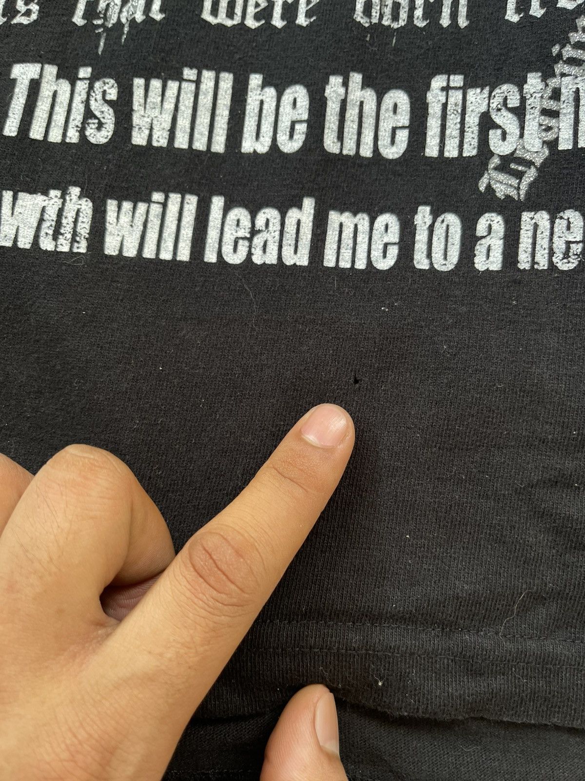 Japanese Brand Y2k Collins ifsixwanine style tee Size US L / EU 52-54 / 3 - 9 Thumbnail