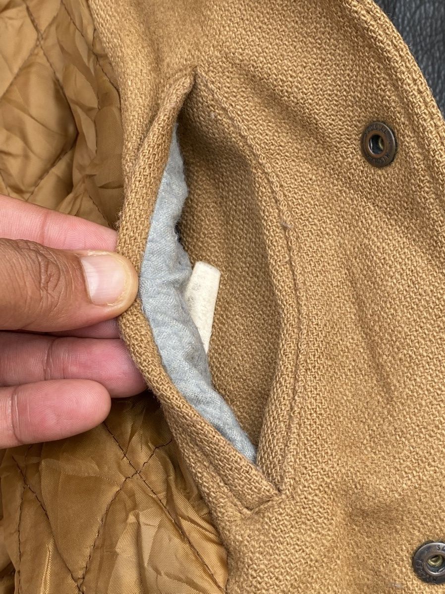 Vintage Men’s Flandre Original Boys Camp Leather Bomber Jacket Size US XL / EU 56 / 4 - 17 Thumbnail