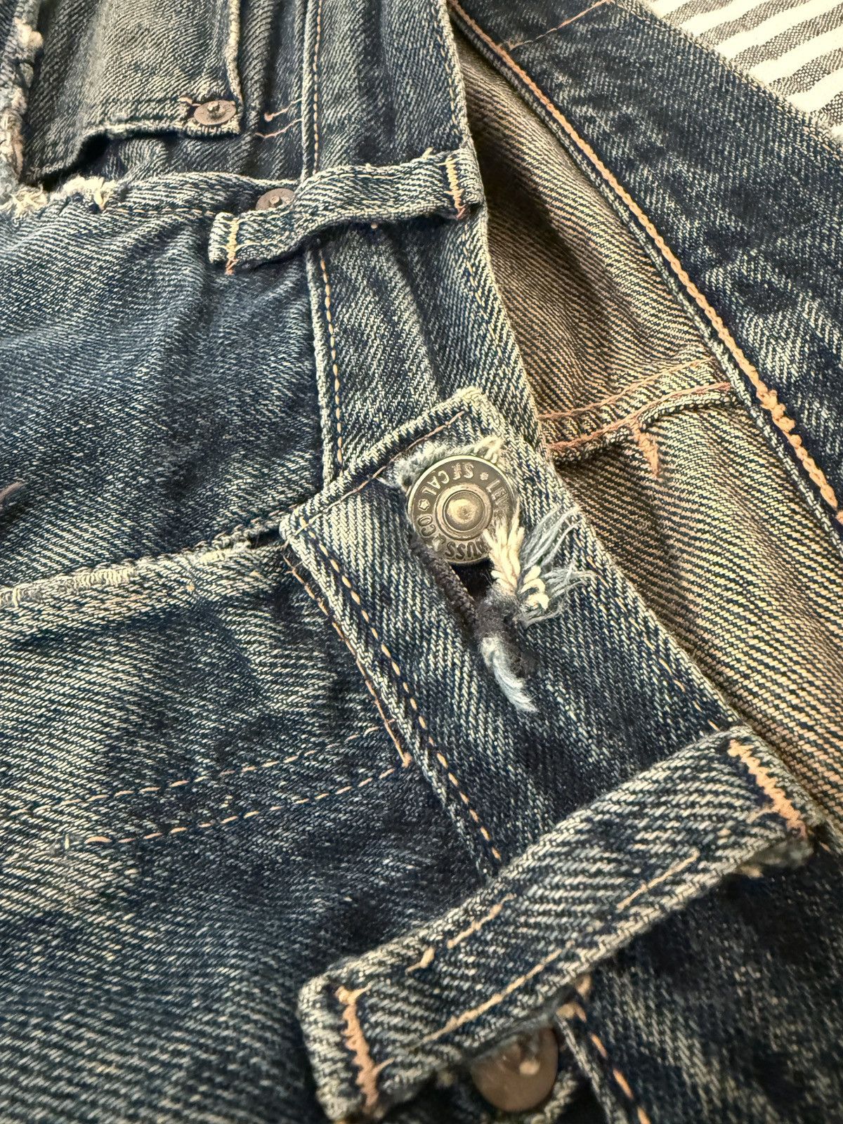 Levi's Vintage Clothing Repaired Japan Levi’s Vintage Clothing 1955 501 Size US 32 / EU 48 - 4 Thumbnail