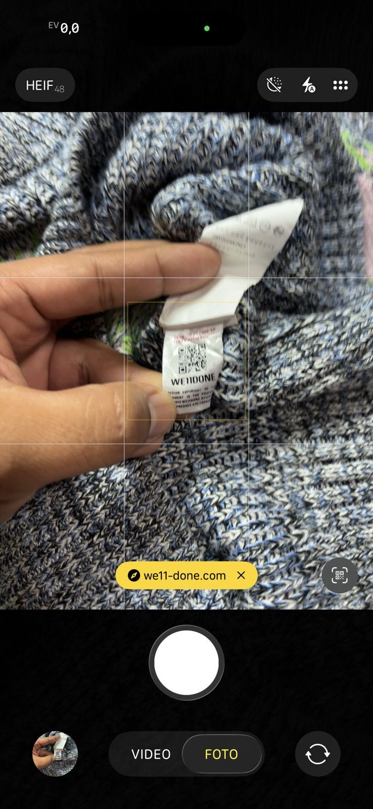 Other WE11DONE GRAPHIC JACQUARD SWEATER Size US L / EU 52-54 / 3 - 5 Thumbnail