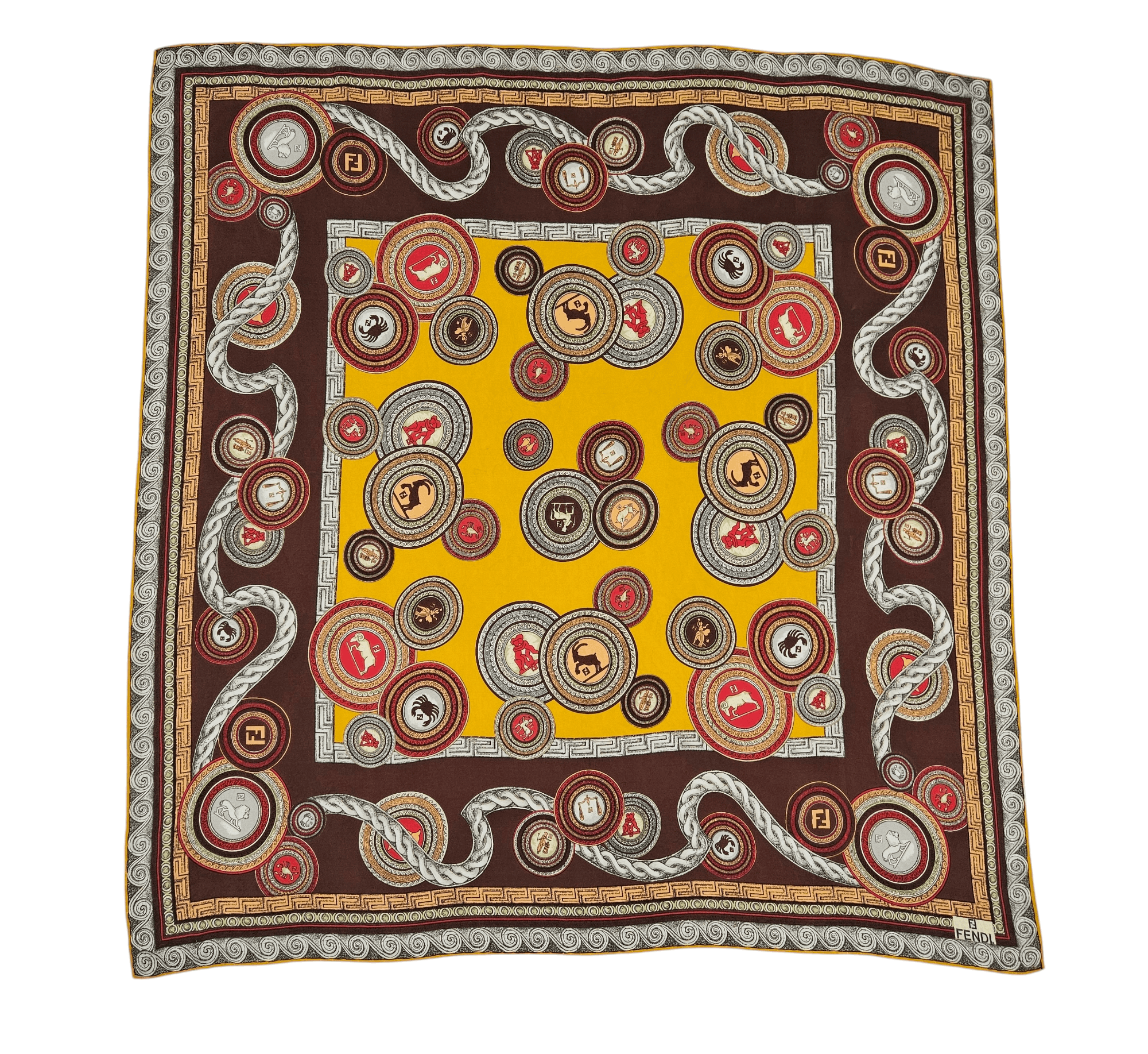 Fendi Fendi Silk Scarf Size ONE SIZE - 1 Thumbnail