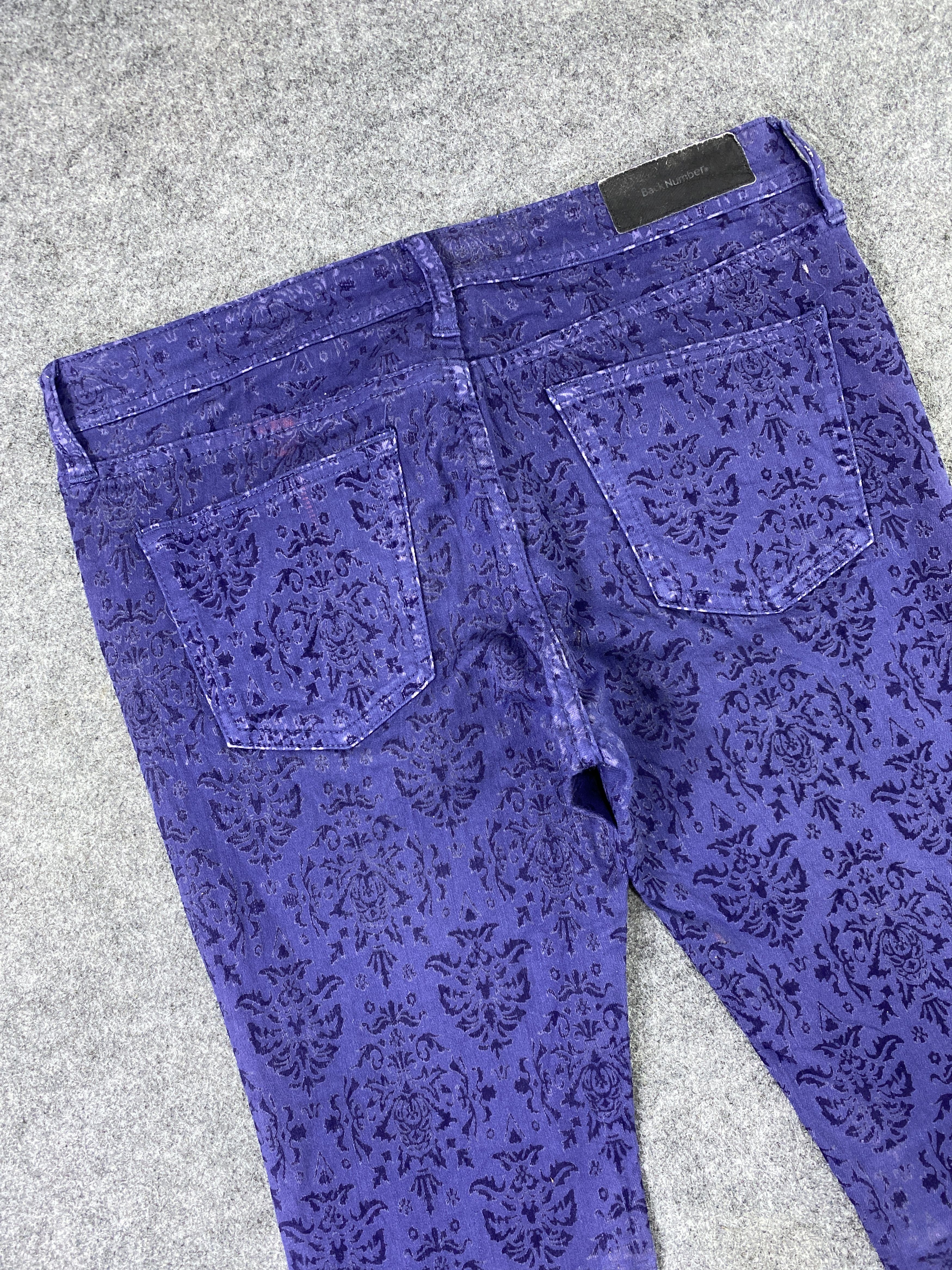 Jean Vintage Back Number Paisley Jeans - J1039 Size US 31 - 6 Thumbnail
