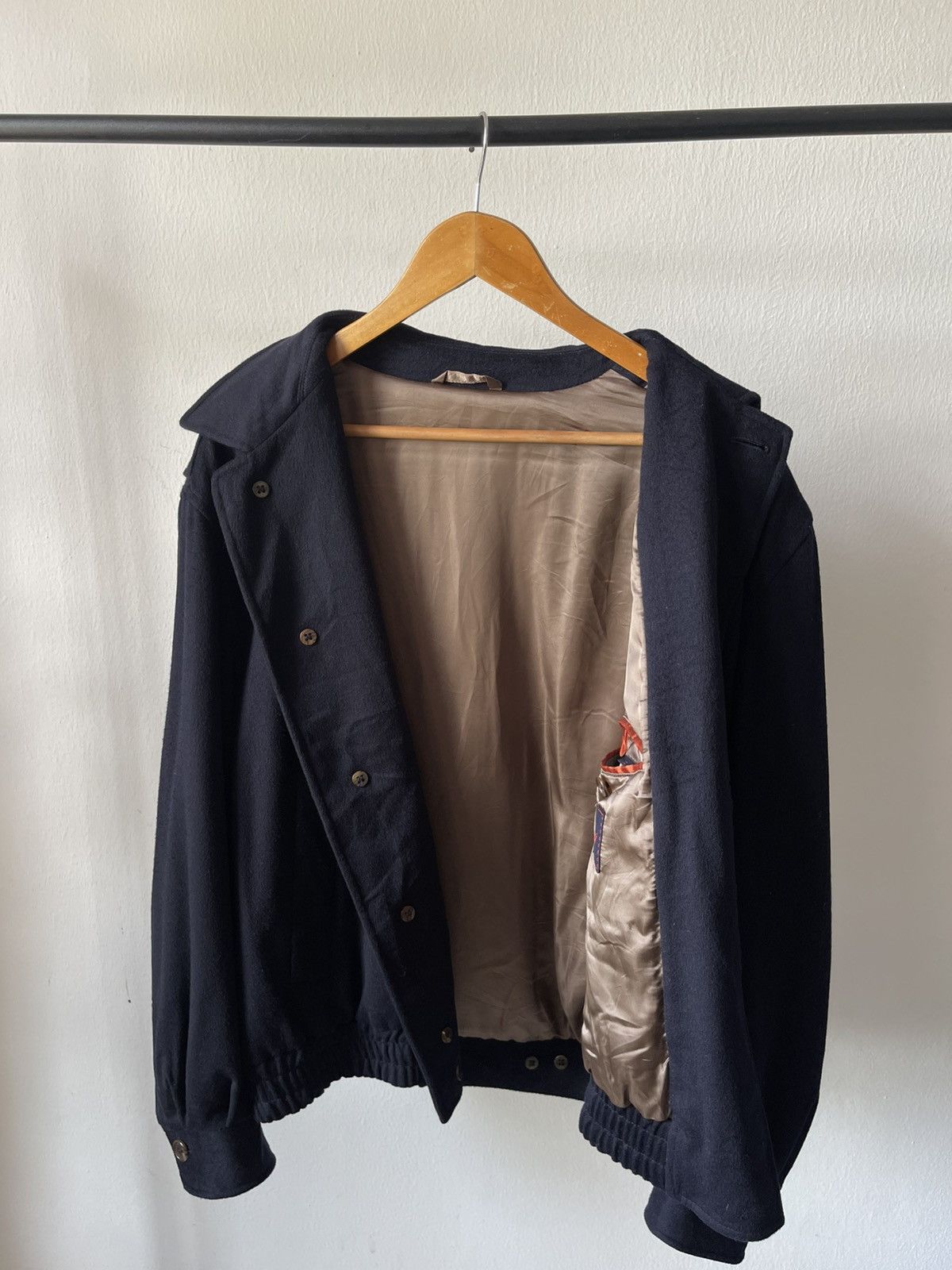 Brioni Brioni Wool Button Bomber Jacket Size US L / EU 52-54 / 3 - 6 Thumbnail