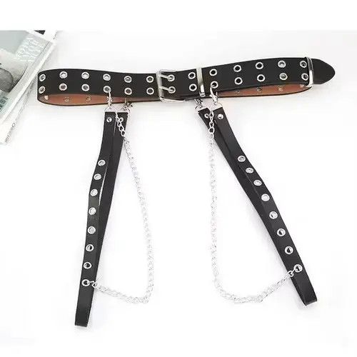 Other Punk Gothic Style Double-breasted Buttonhole Belt Size ONE SIZE - 1 Thumbnail