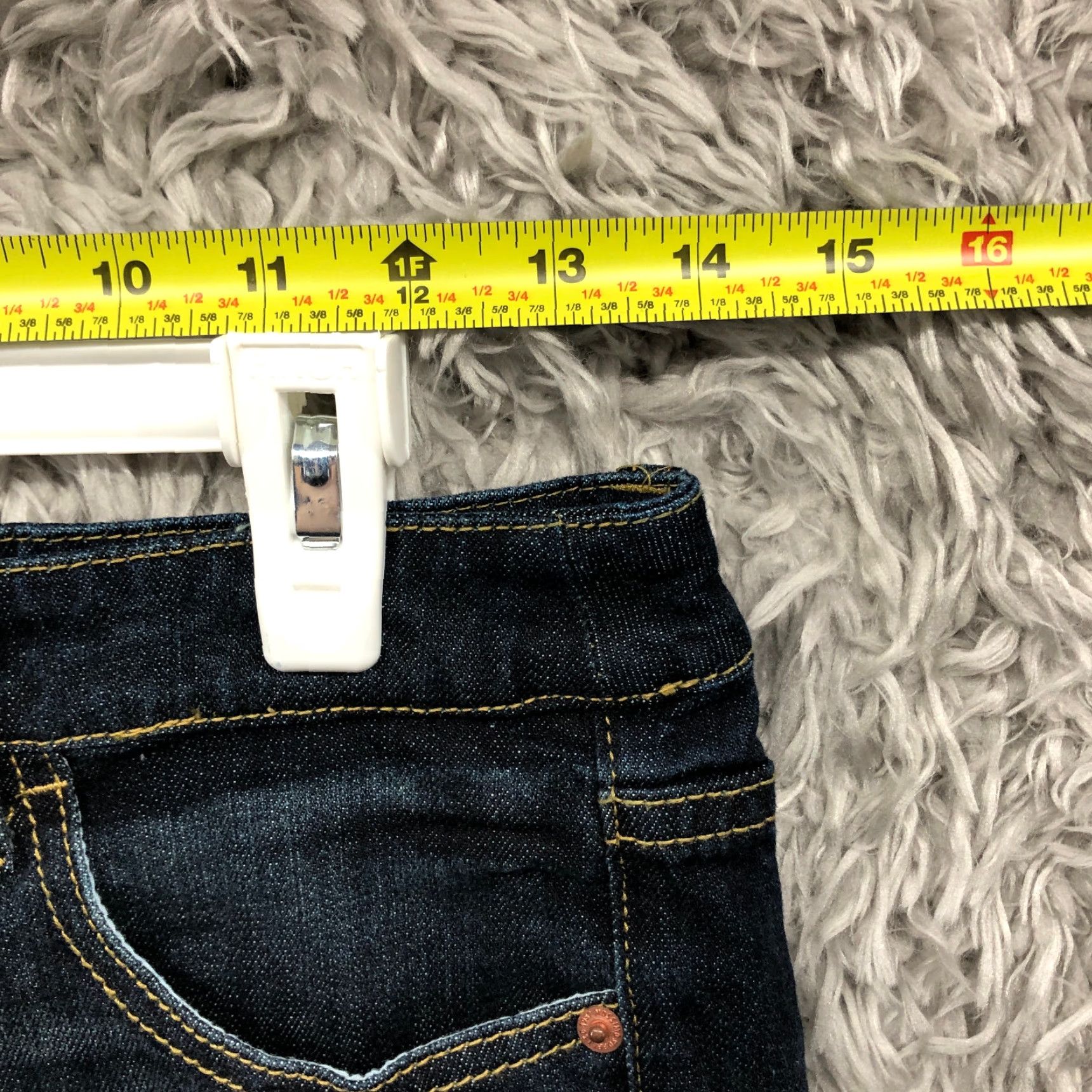 Mossimo Mossimo Shorts Juniors Size 5 Mid Rise Dark Wash Blue Denim Jean Shorts Size 27" / US 4 / IT 40 - 2 Thumbnail